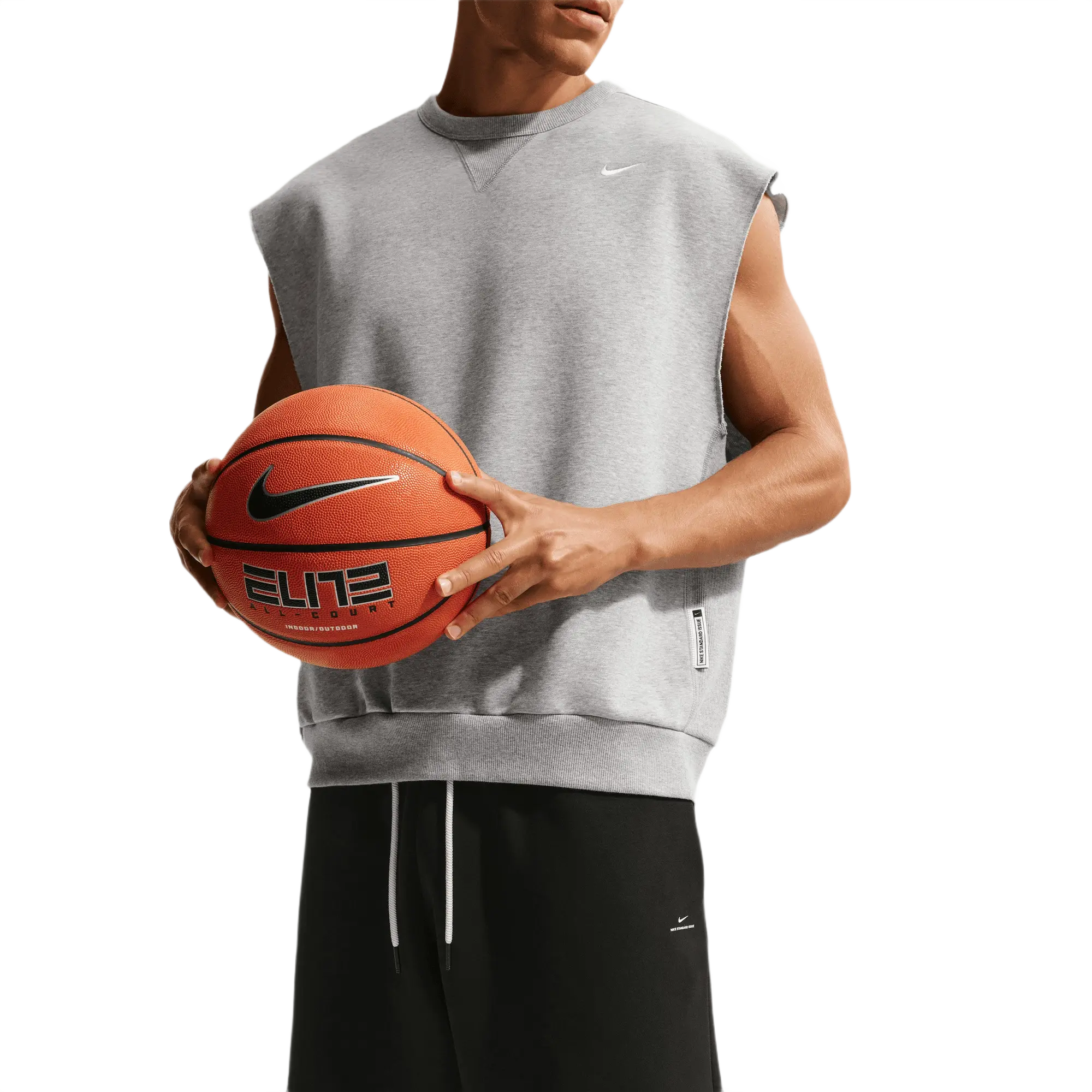 Nike Men's Standard Issue Therma-FIT 14" Fleece Basketball Shorts - BLACK
