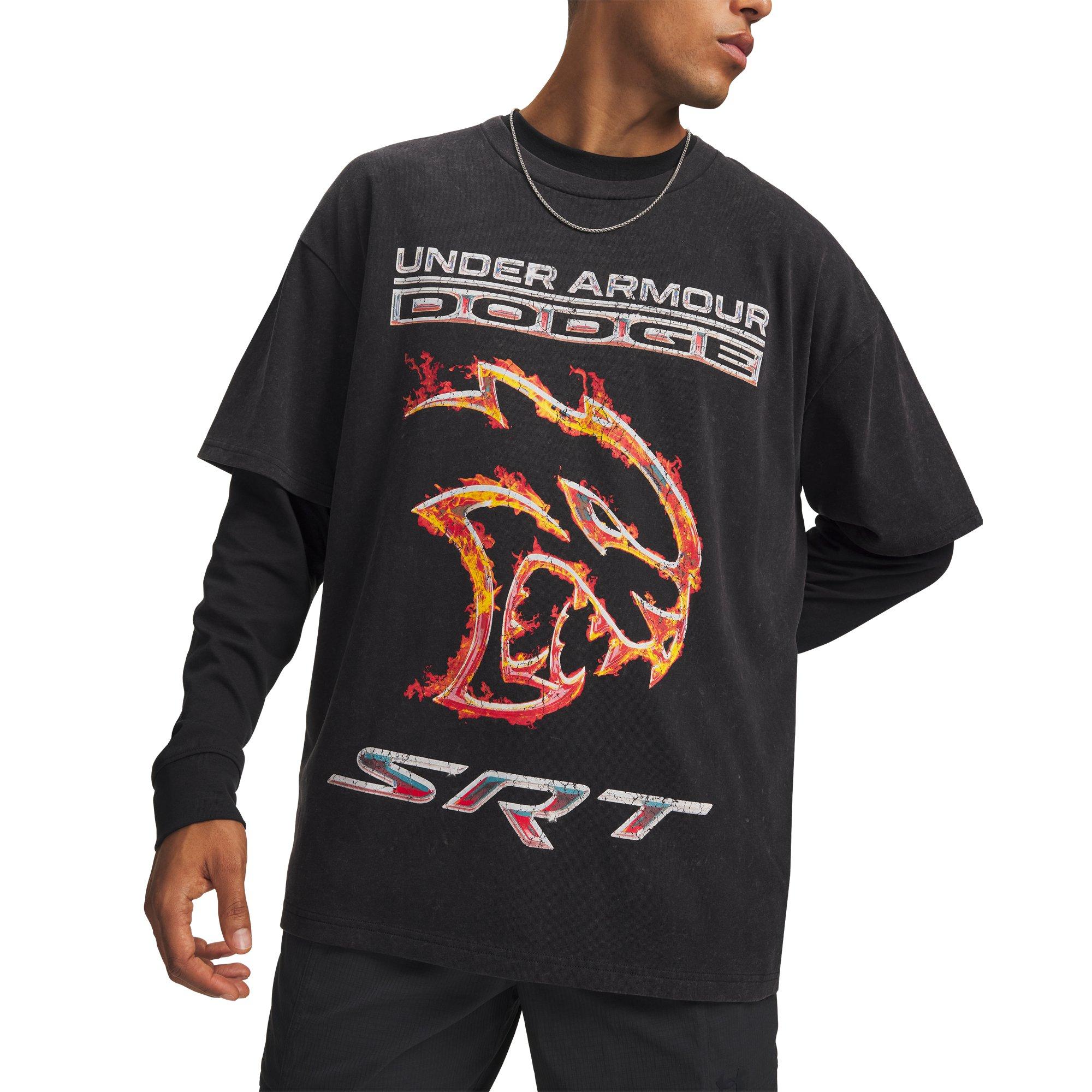 Under Armour X Dodge Men's Heavyweight Chrome SRT Tee - BLACK
