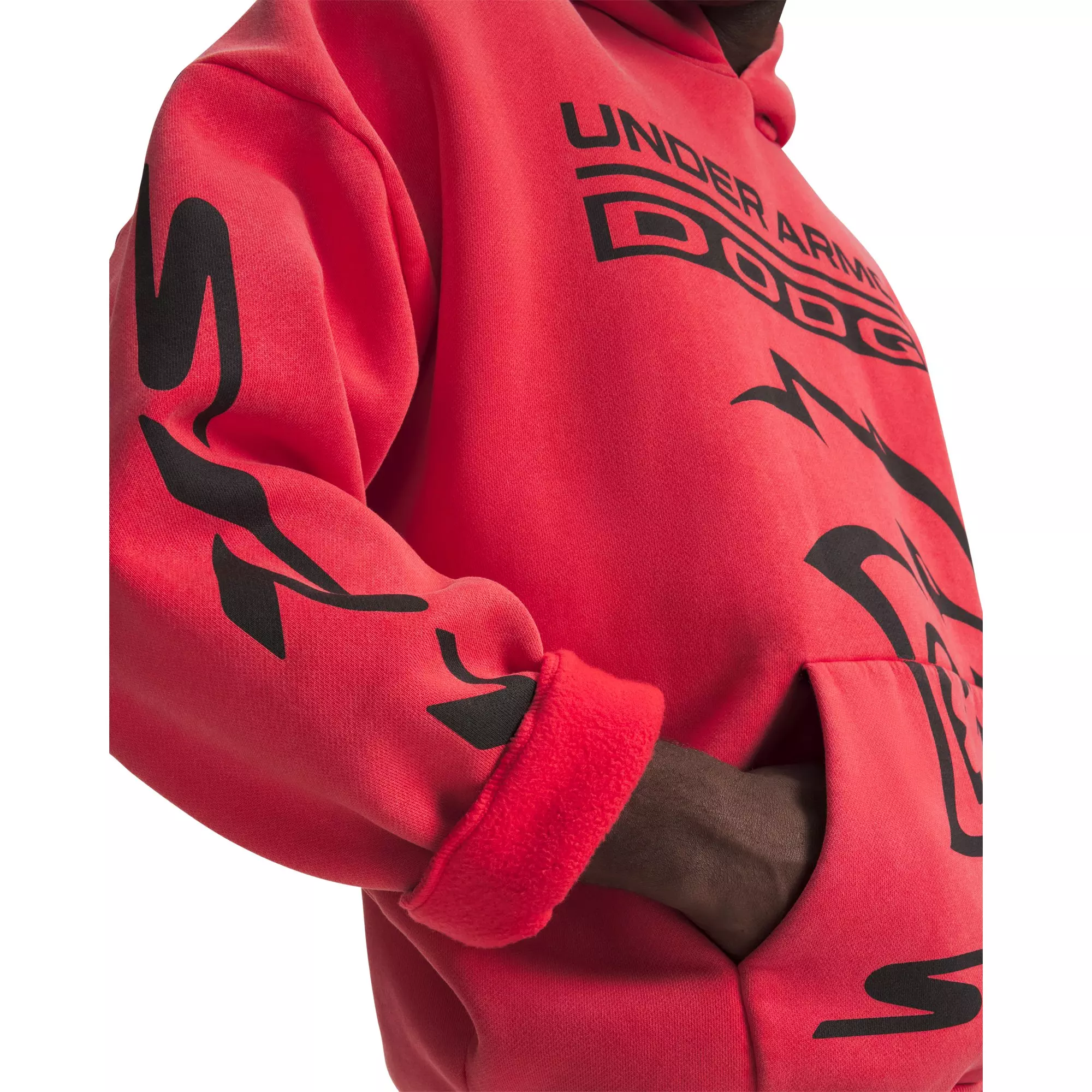 Under Armour X Dodge Men's Heavyweight Hellcat Hoodie - RED