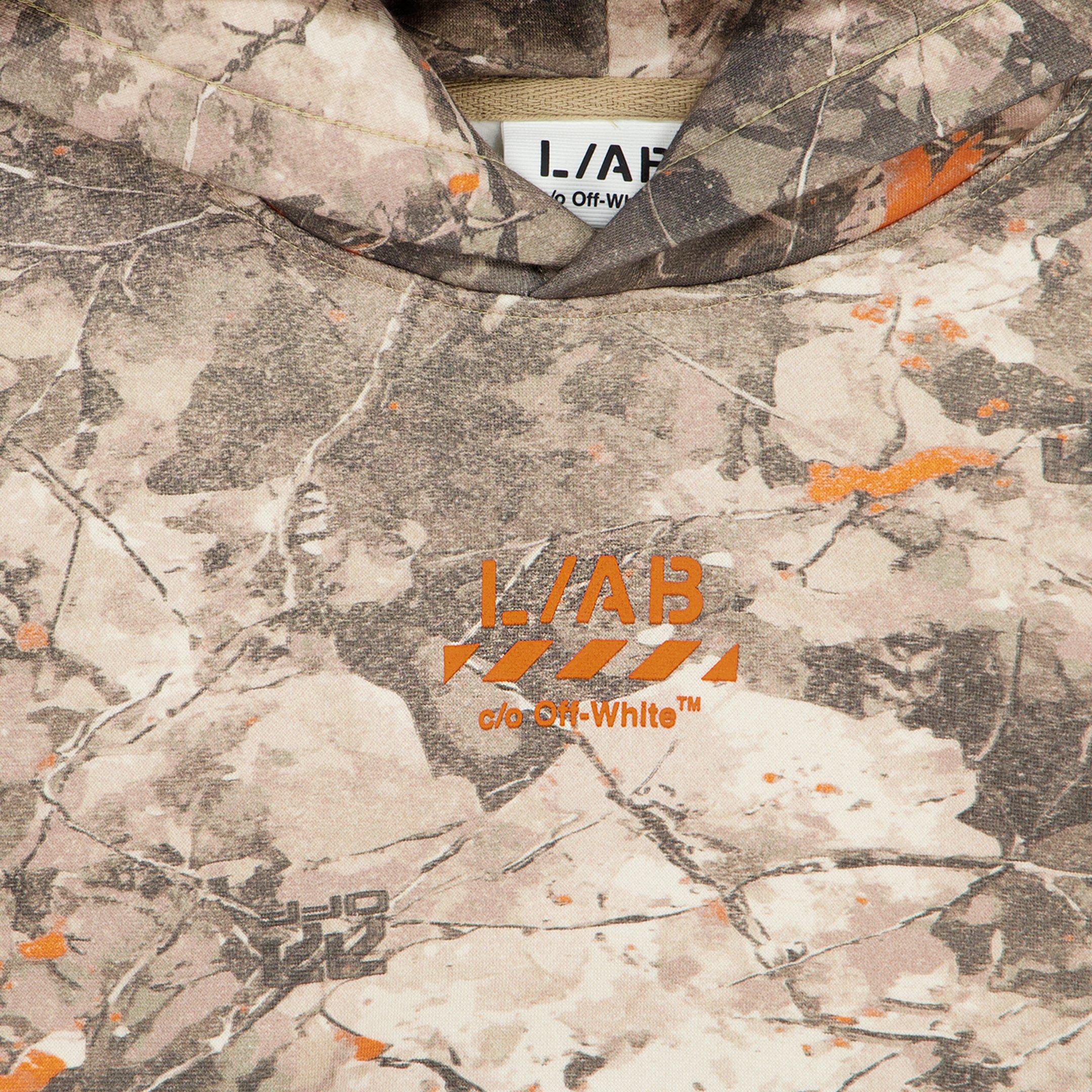 L/AB c/o Off-White Big Boys' Diagonal Hoodie - Camo/Orange - CAMOUFLAGE