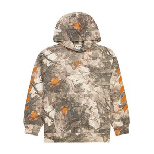 L/AB c/o Off-White Big Boys' Diagonal Hoodie - Camo/Orange - CAMOUFLAGE