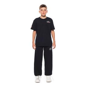 L/AB c/o Off-White Big Boys' Active Tape Tee - Black - BLACK