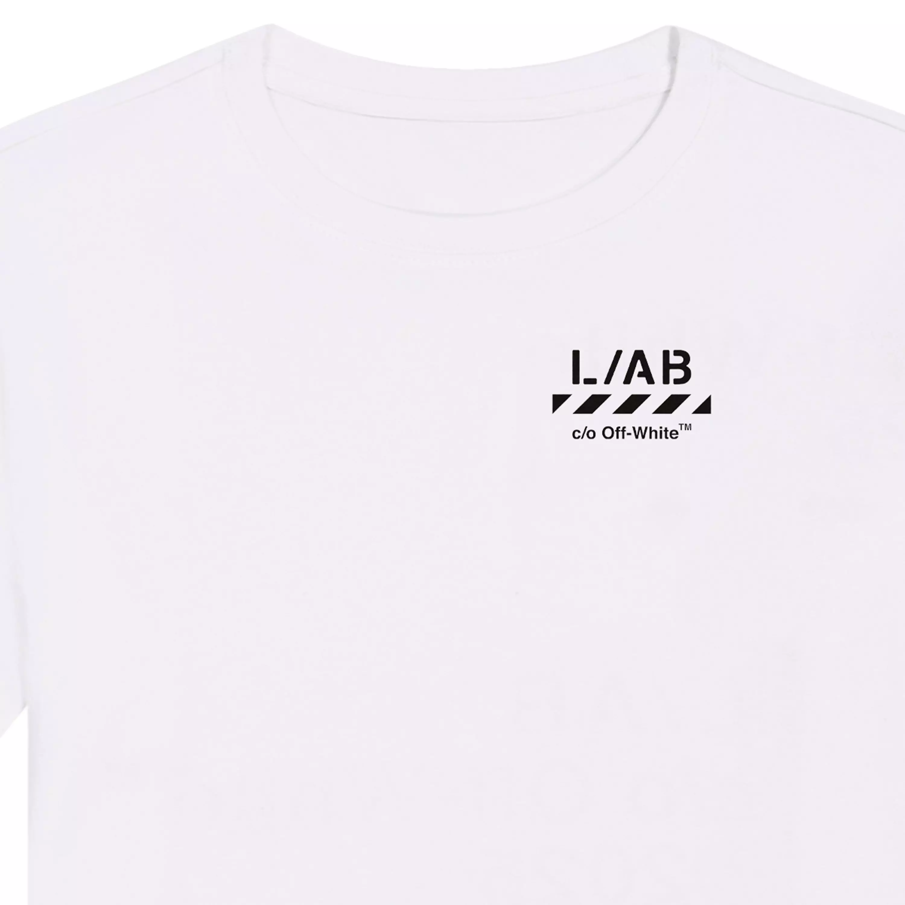L/AB c/o Off-White Big Boys' Core Lab Tee - White - WHITE