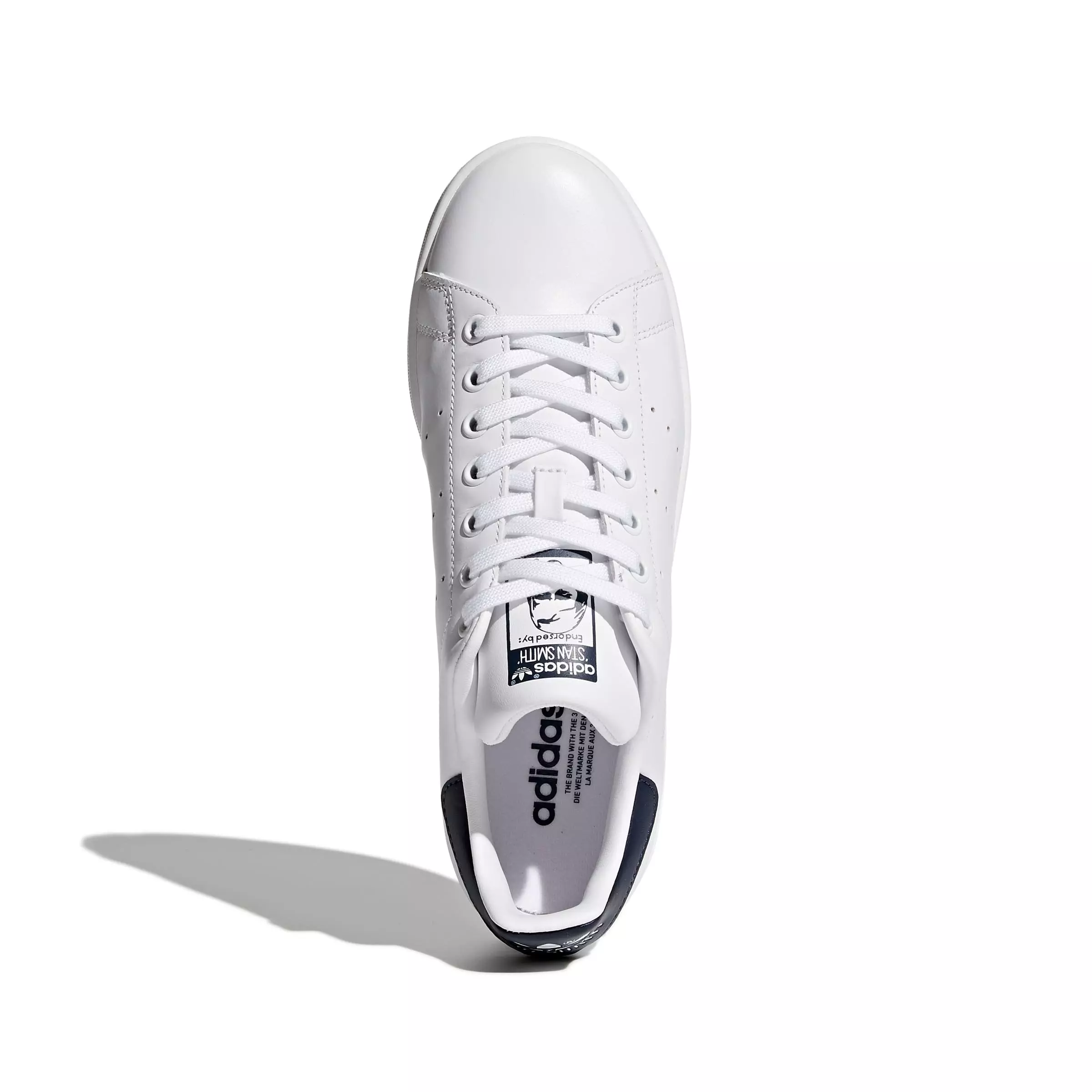 adidas Originals Stan Smith "Core White/Dark Blue" Men's Shoe - WHITE/BLUE