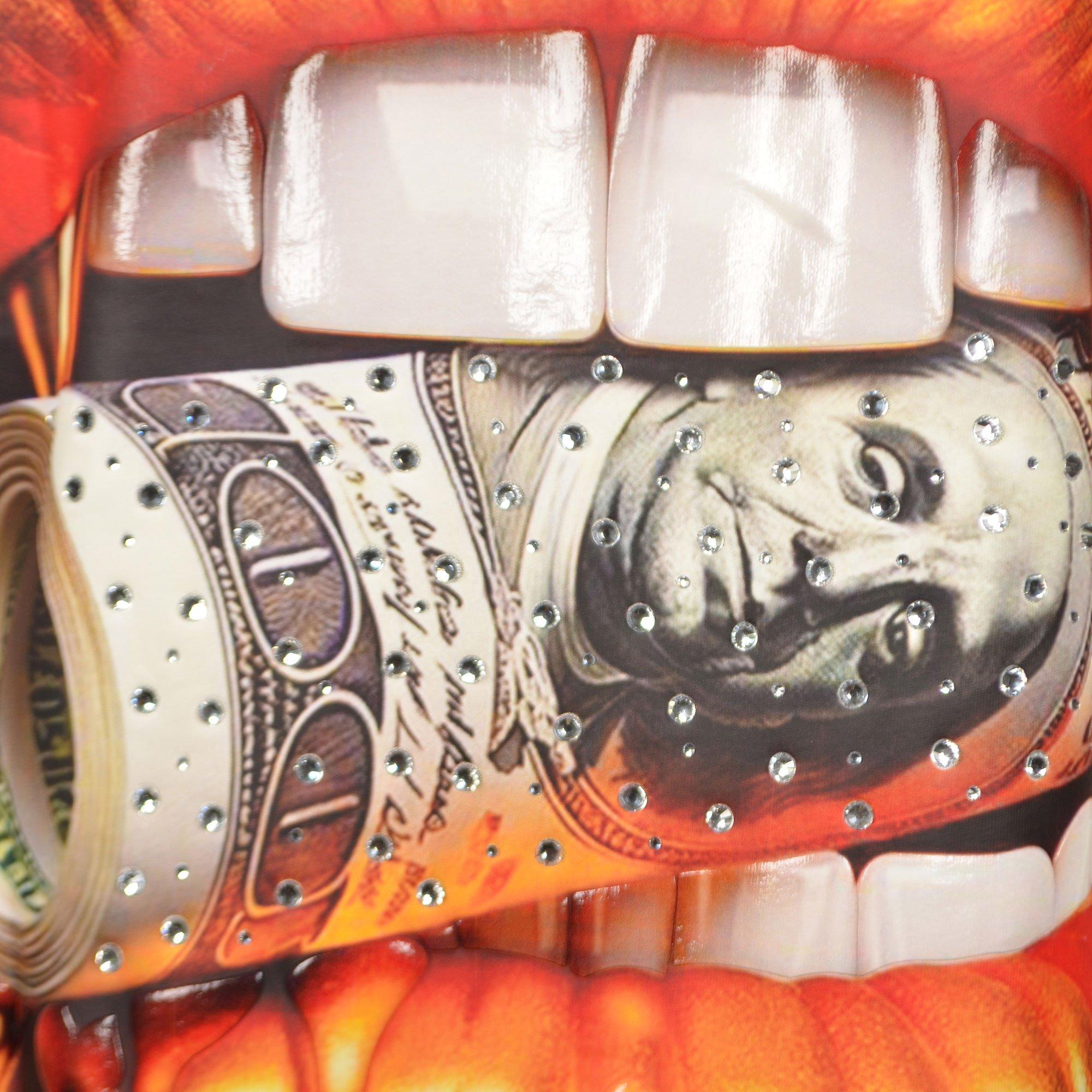 Streetz Iz Watchin Men's FBP Golden Lips Tee - TAN