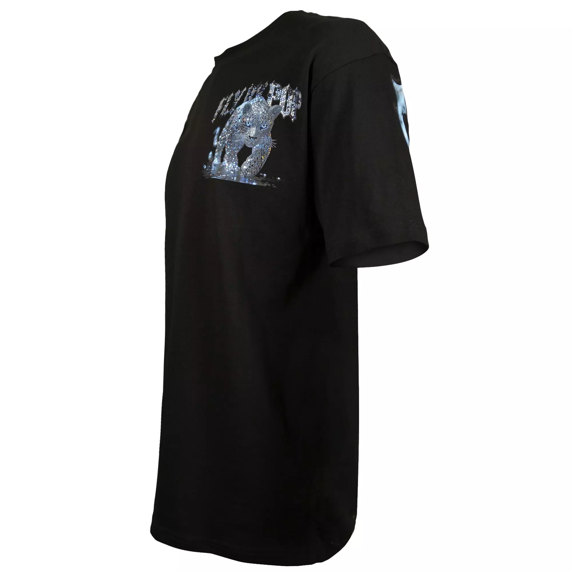 Streetz Iz Watchin Men's FBP Diamond Jaguar Tee - BLACK