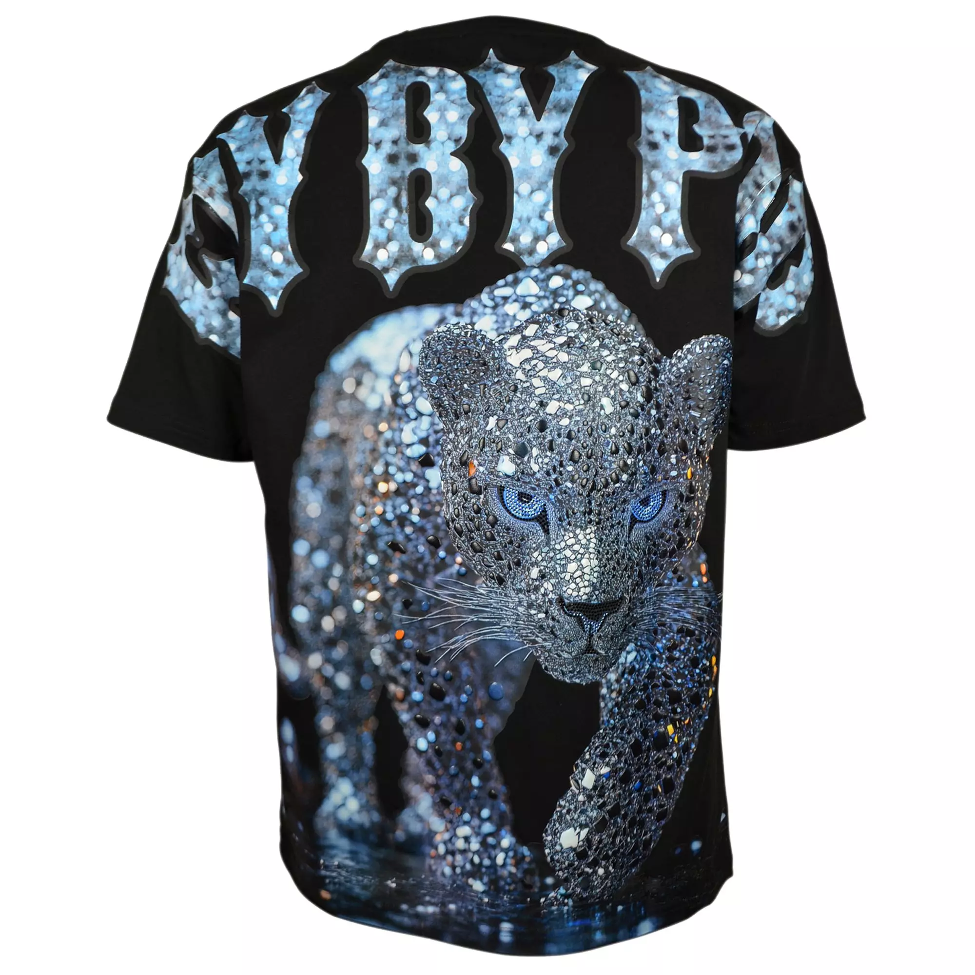Streetz Iz Watchin Men's FBP Diamond Jaguar Tee - BLACK