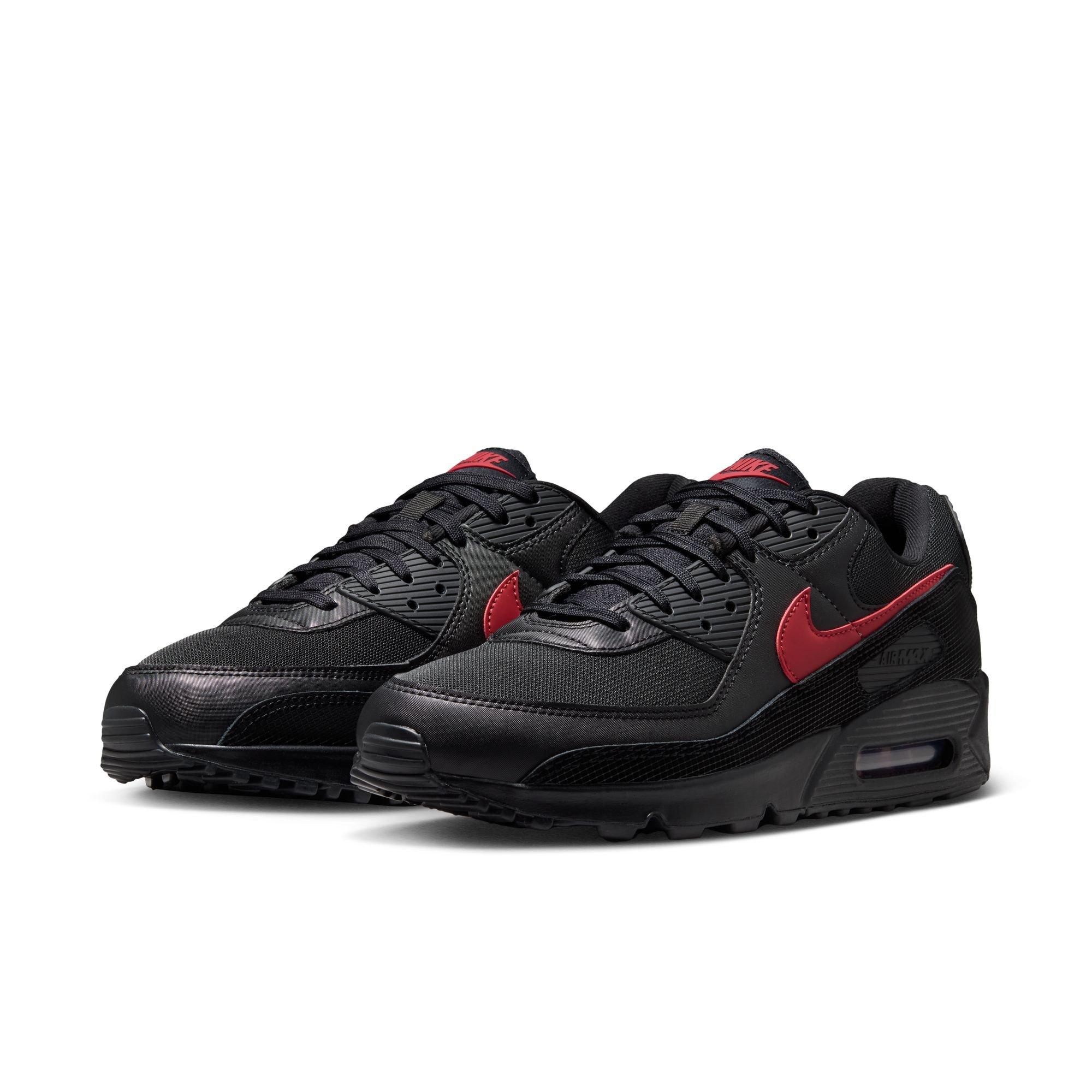 Nike Air Max 90 "Black/Tough Red" Men's Shoe - BLACK/RED