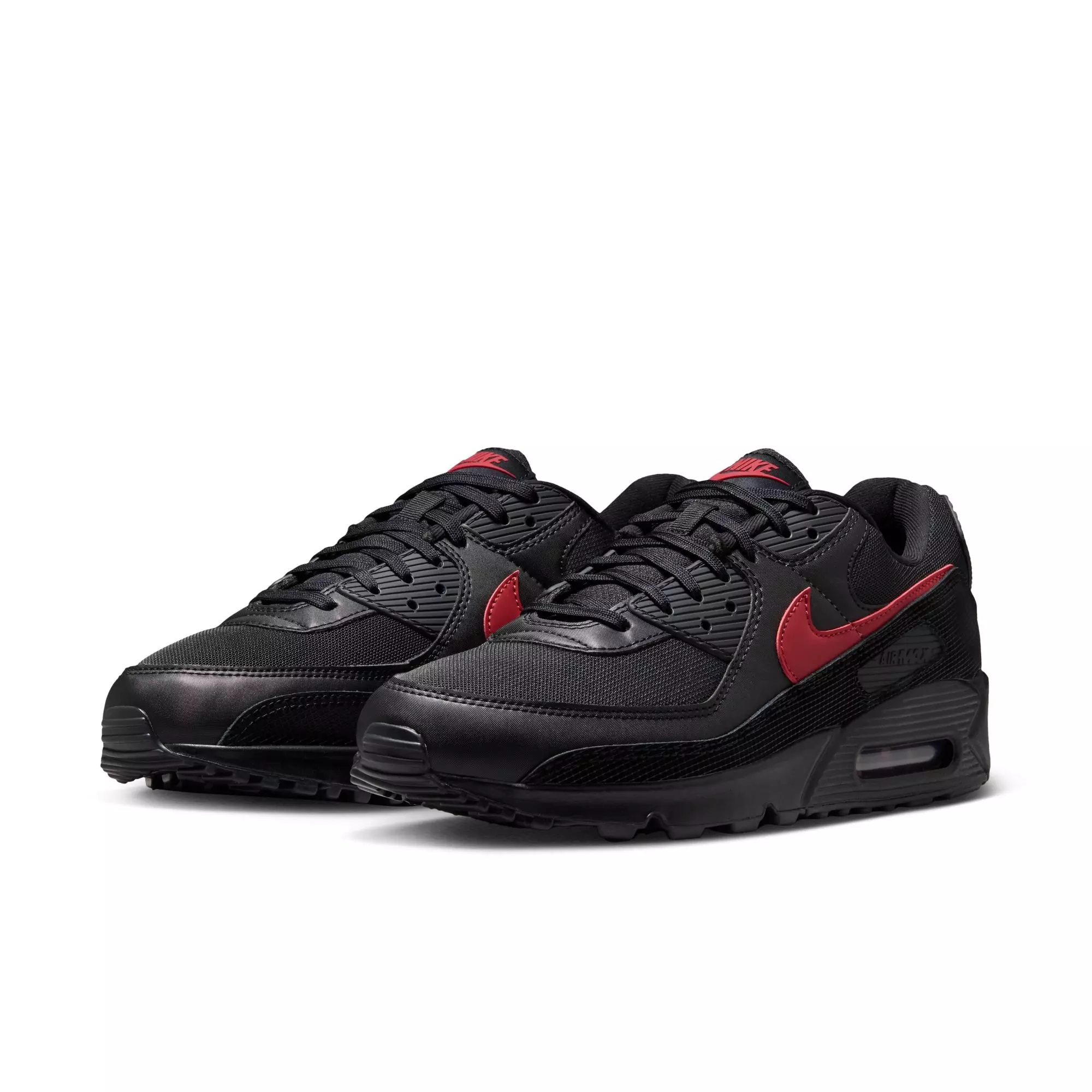 Nike Air Max 90 "Black/Tough Red" Men's Shoe - BLACK/RED
