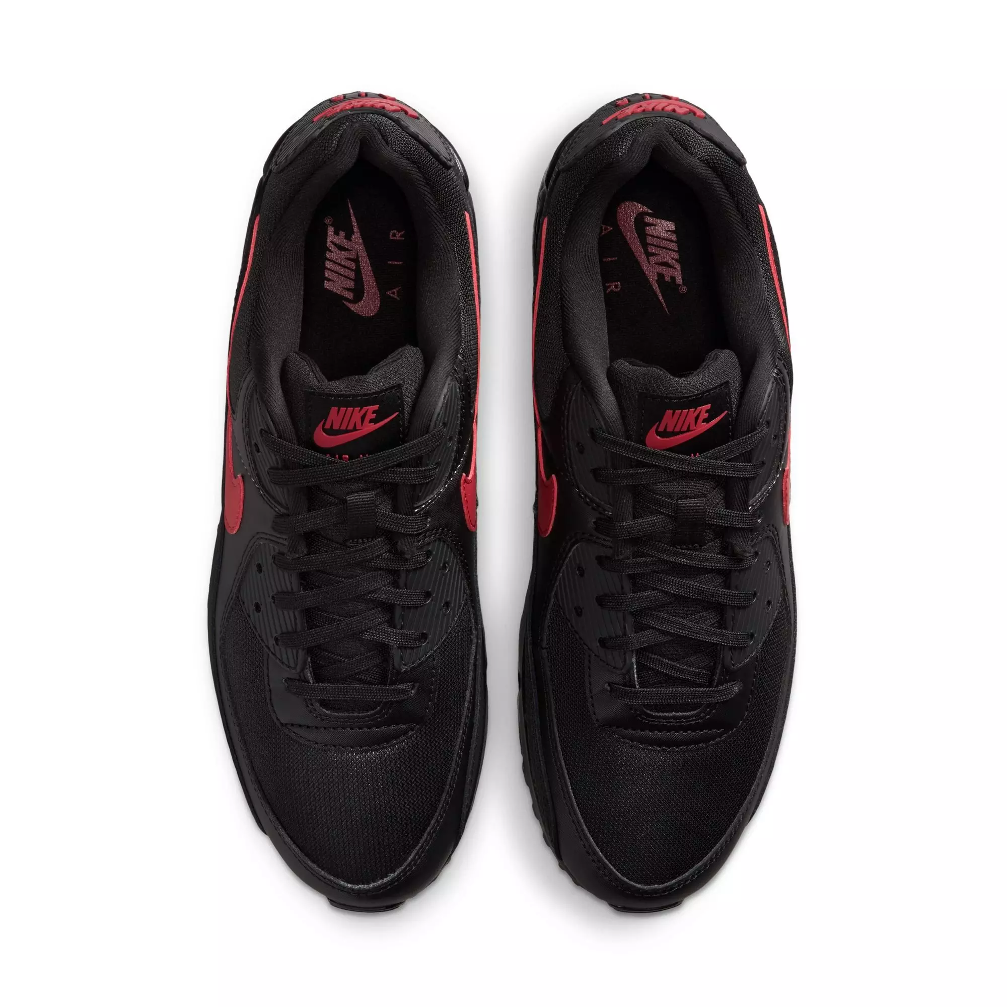 Nike Air Max 90 "Black/Tough Red" Men's Shoe - BLACK/RED