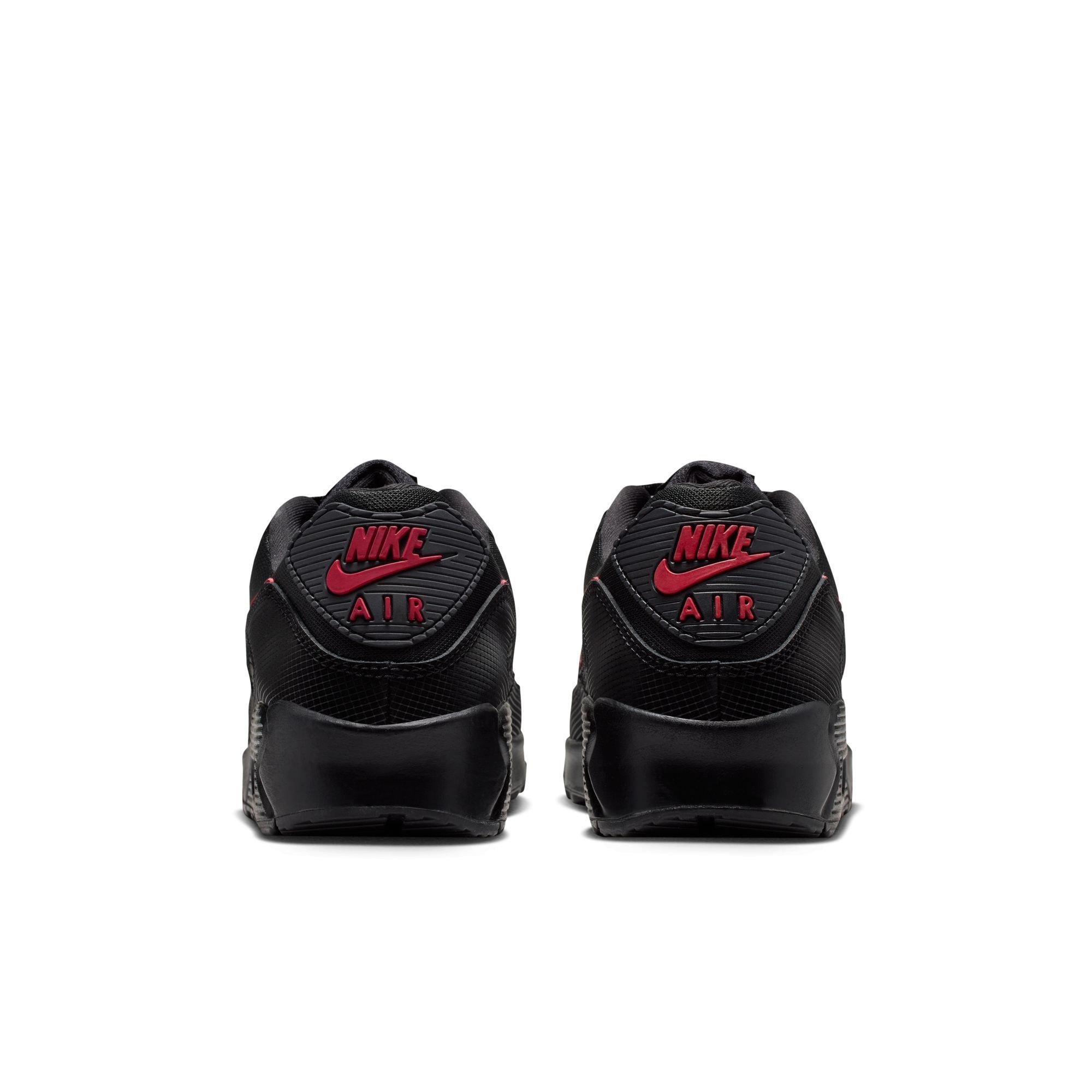 Nike Air Max 90 "Black/Tough Red" Men's Shoe - BLACK/RED