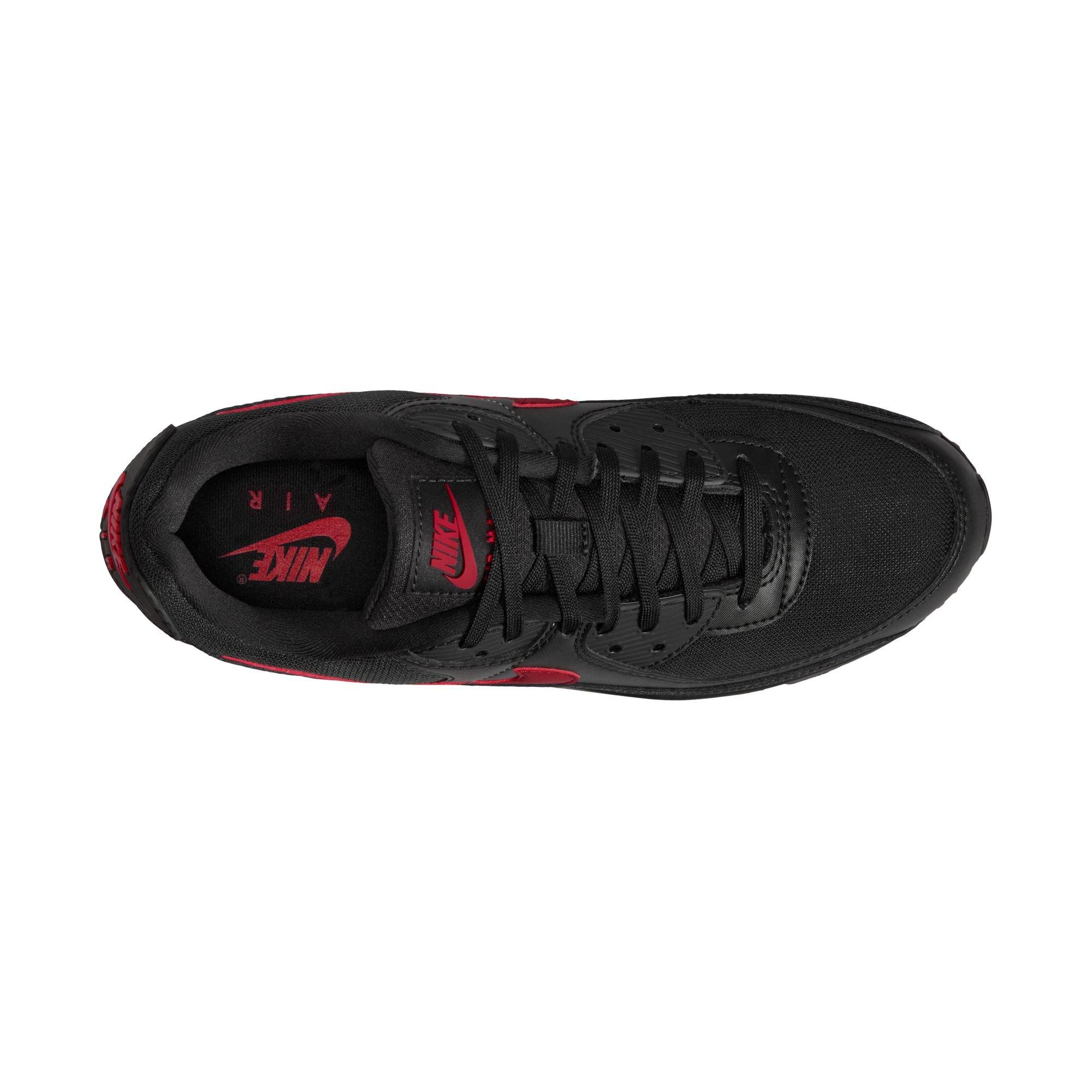 Nike Air Max 90 "Black/Tough Red" Men's Shoe - BLACK/RED