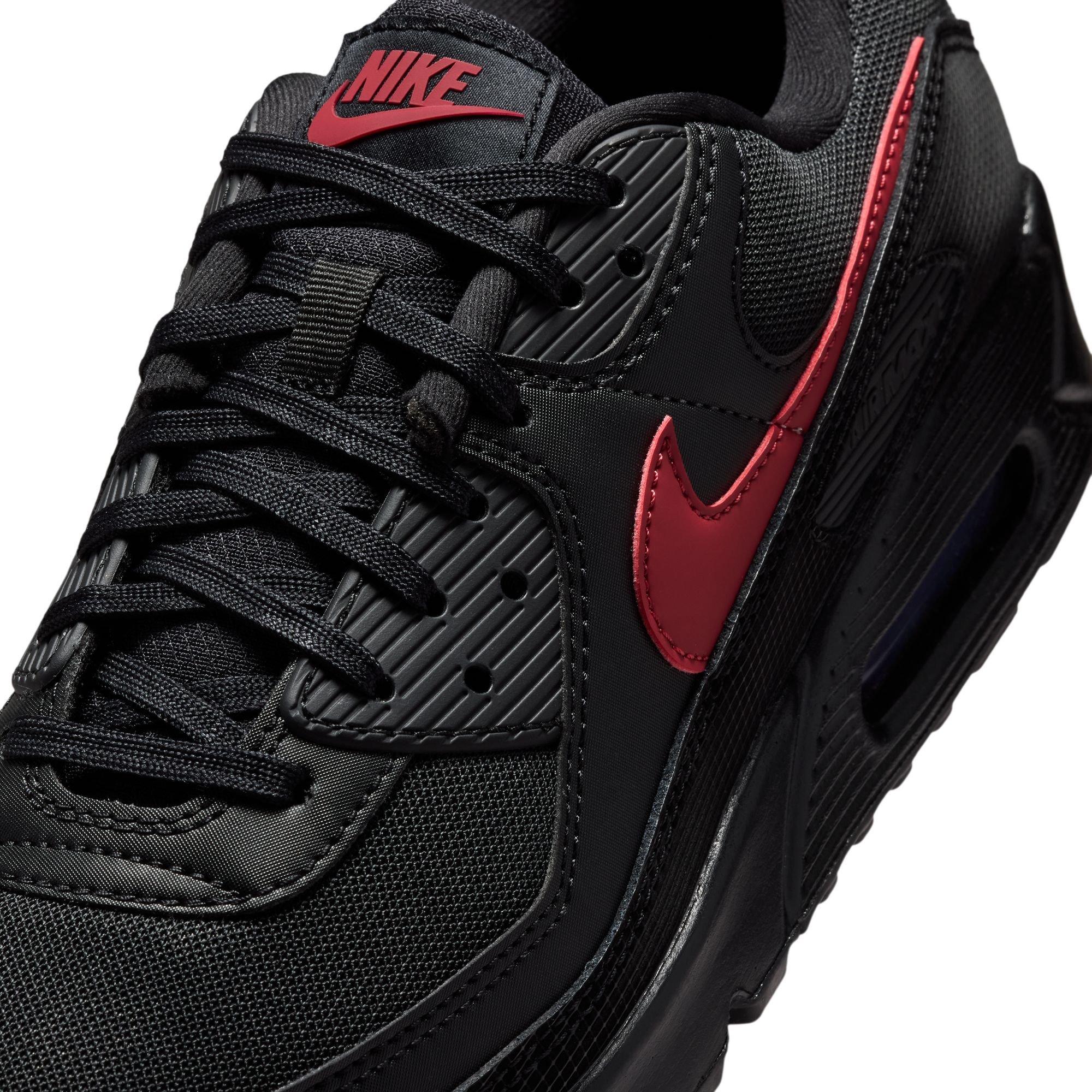 Nike Air Max 90 "Black/Tough Red" Men's Shoe - BLACK/RED