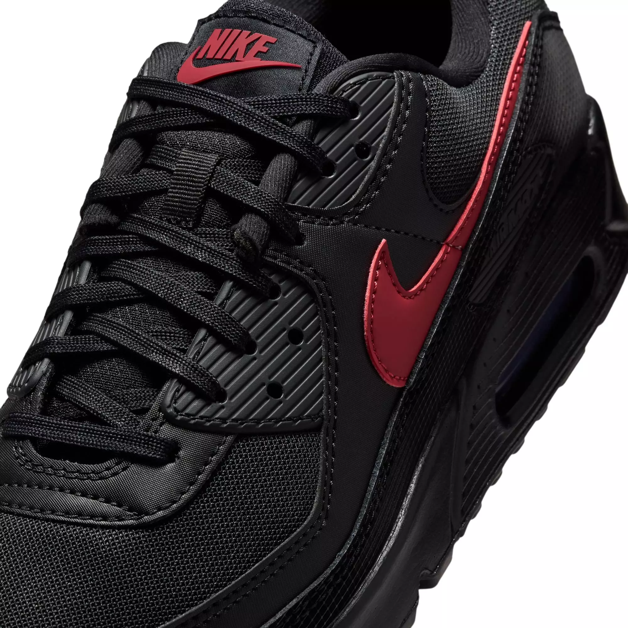 Nike Air Max 90 "Black/Tough Red" Men's Shoe - BLACK/RED