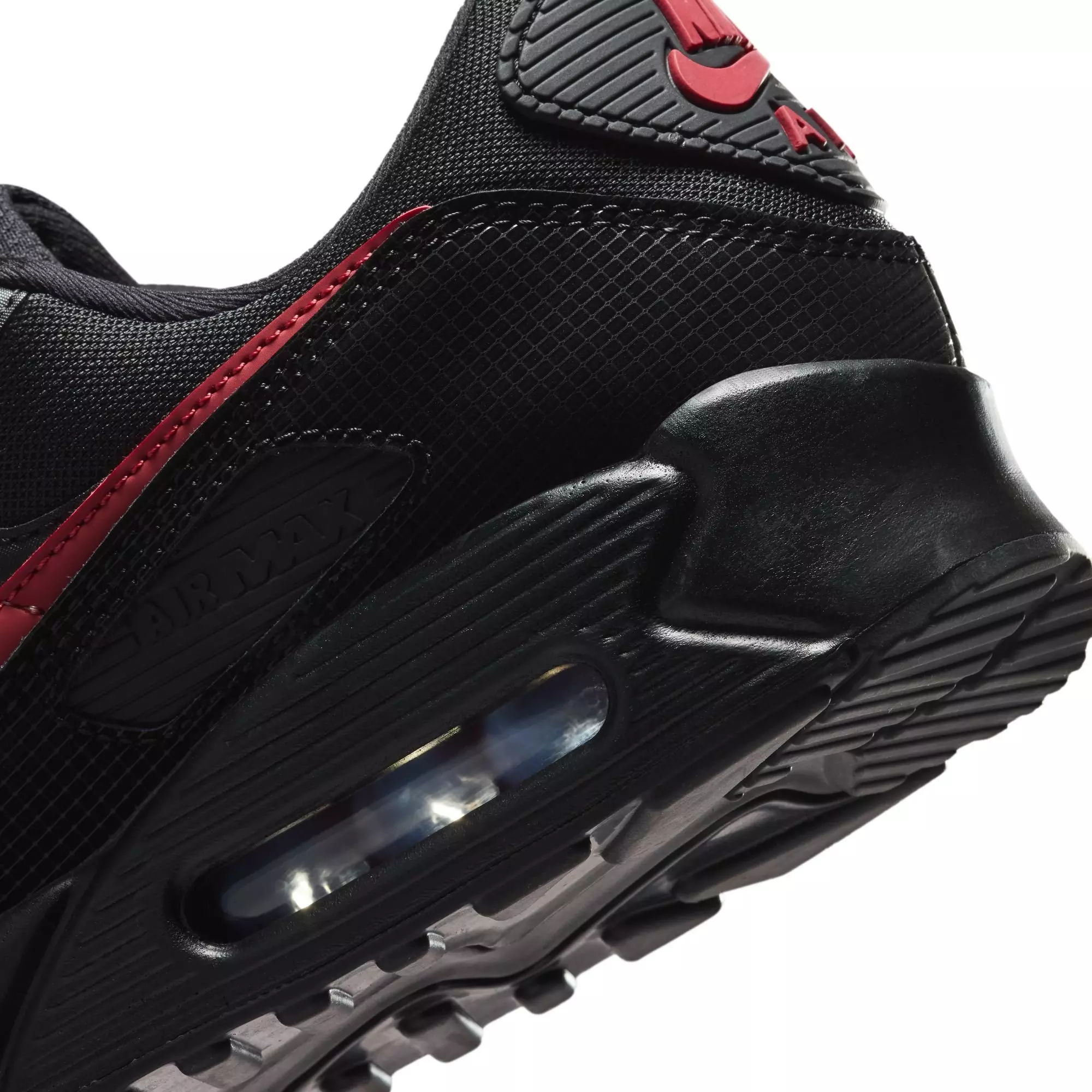 Nike Air Max 90 "Black/Tough Red" Men's Shoe - BLACK/RED