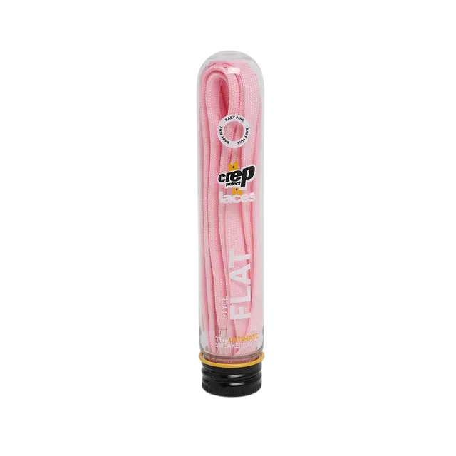 Crep Protect Pre-treated Flat Shoelaces - Pink - PINK