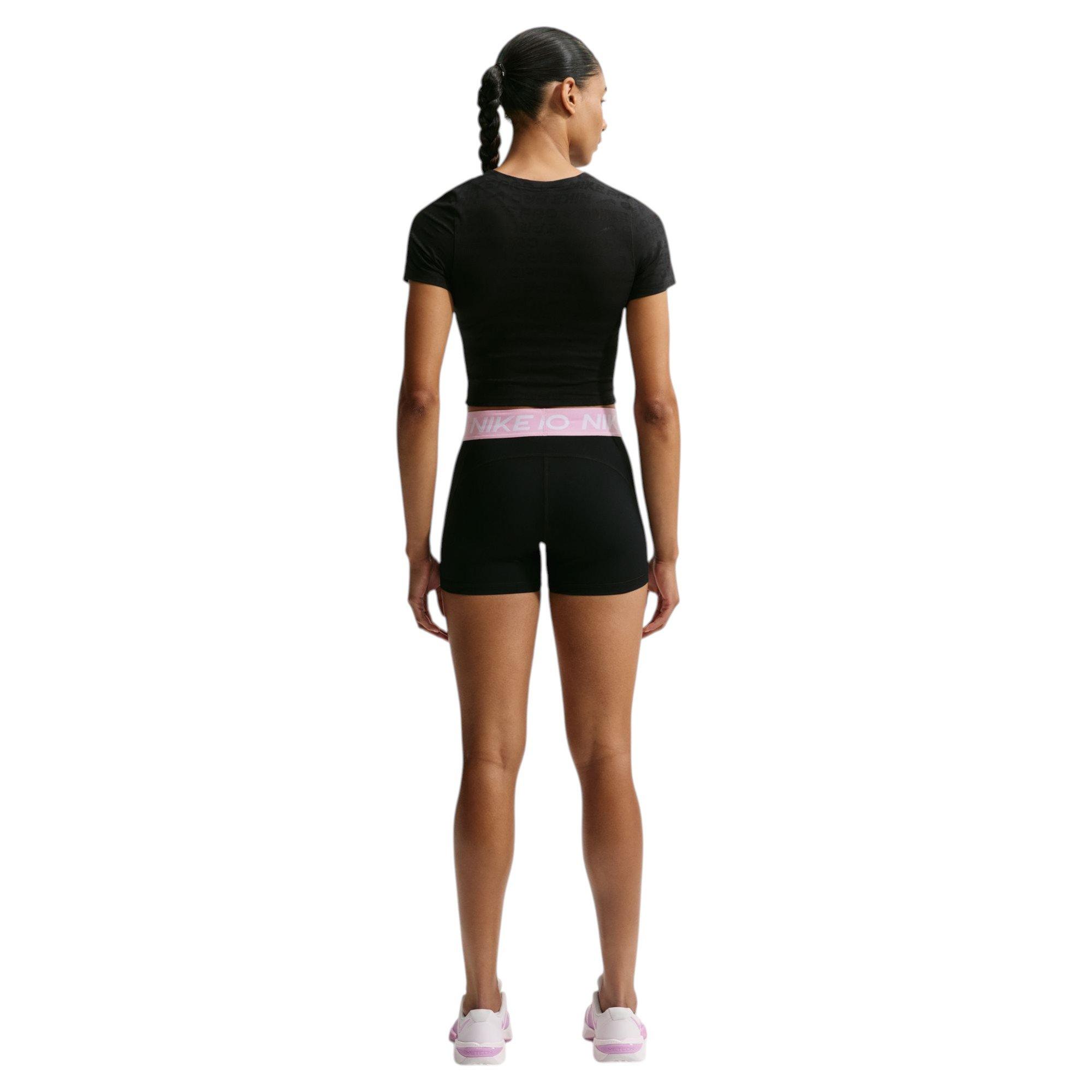 Nike Women's Pro 3-Inch Shorts - Black/Pink - BLACK/PINK