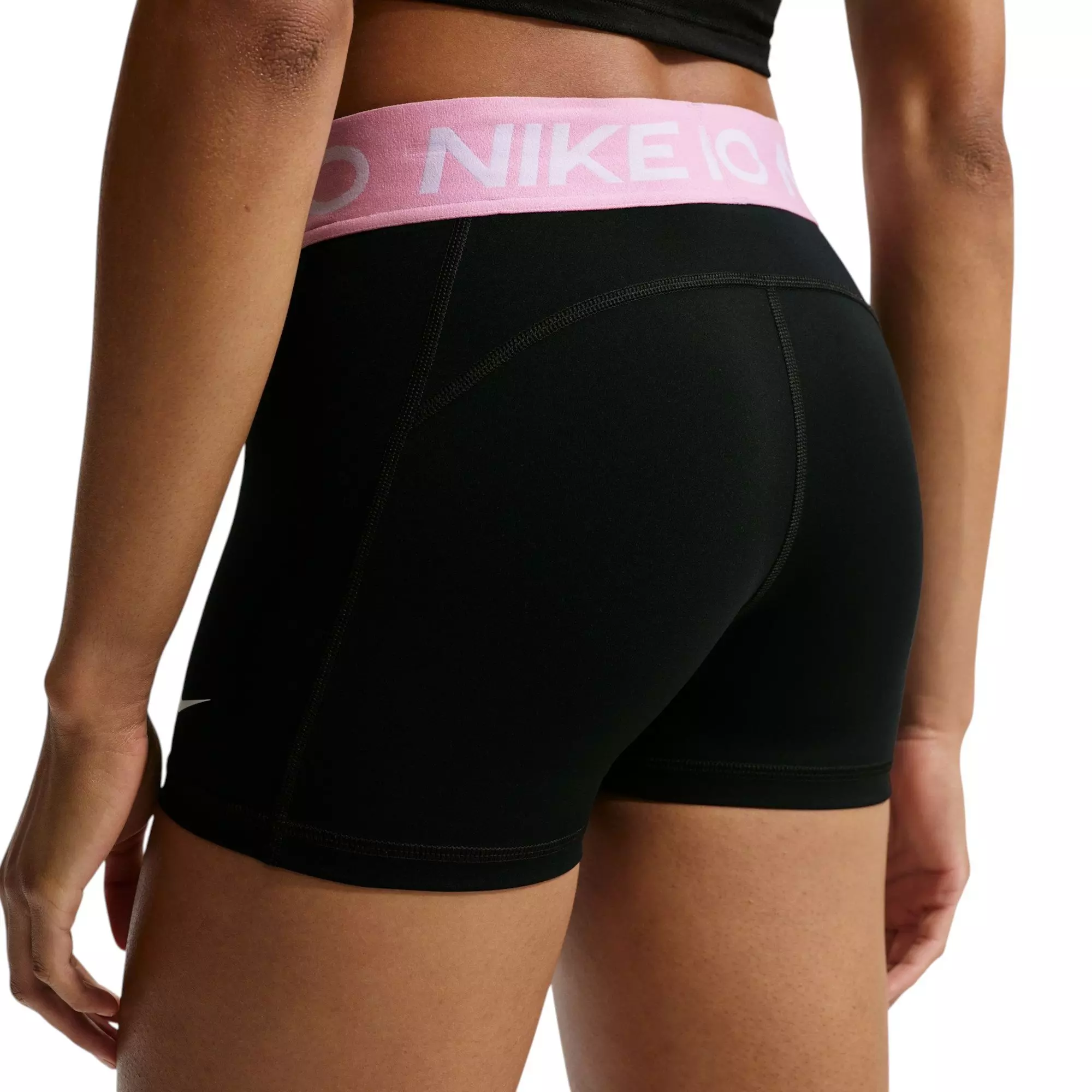 Nike Women's Pro 3-Inch Shorts - Black/Pink - BLACK/PINK