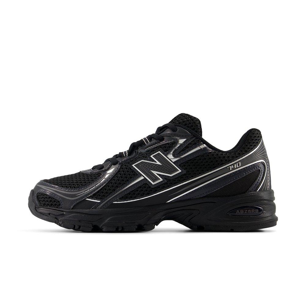 New Balance 740 "Black/Metallic Silver" Men's Shoe - BLACK/SILVER
