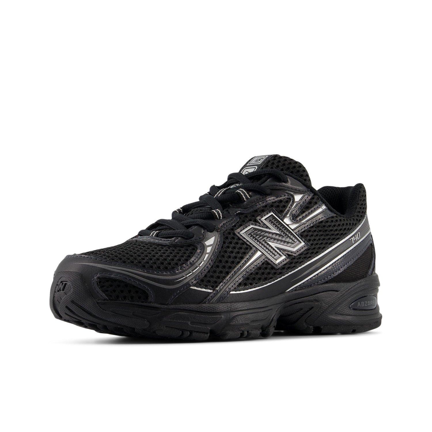 New Balance 740 "Black/Metallic Silver" Men's Shoe - BLACK/SILVER