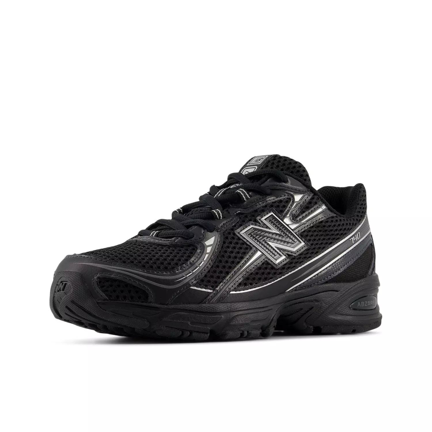 New Balance 740 "Black/Metallic Silver" Men's Shoe - BLACK/SILVER