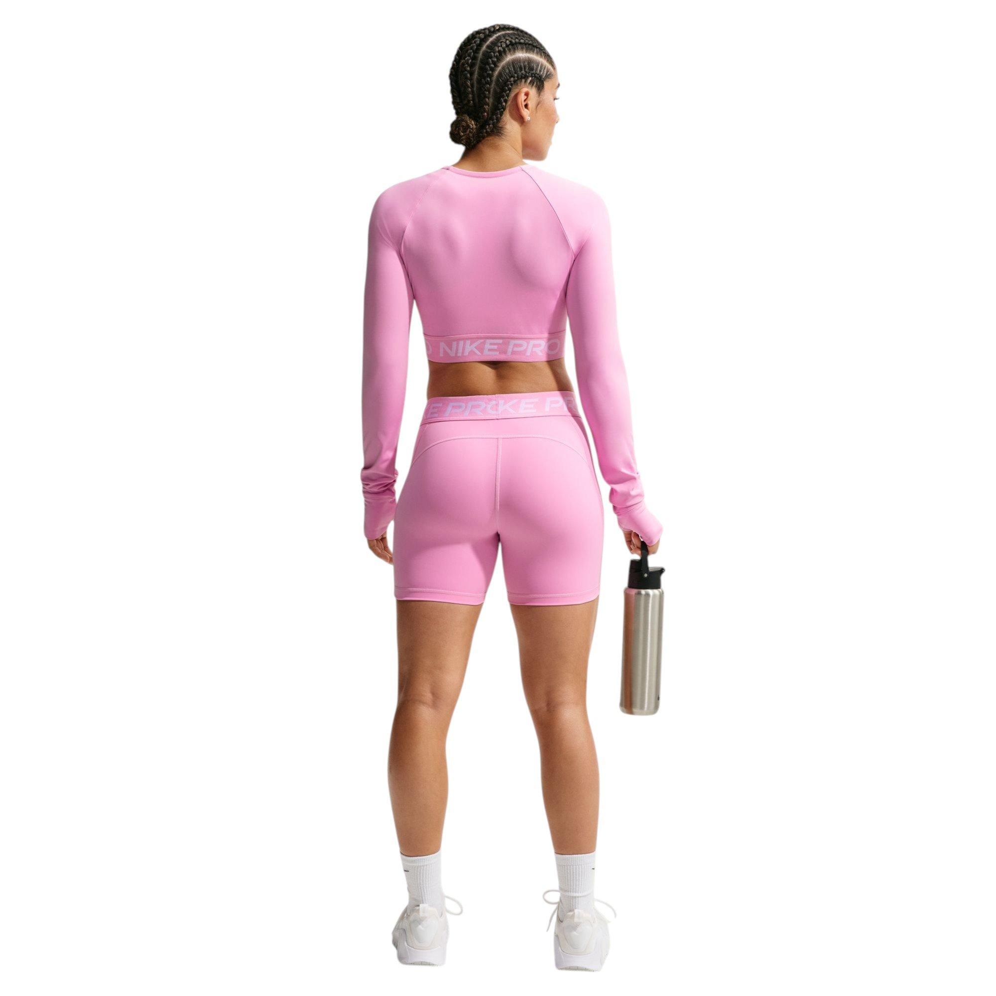 Nike Women's Pro 5-Inch Shorts - Pink Rise - PINK