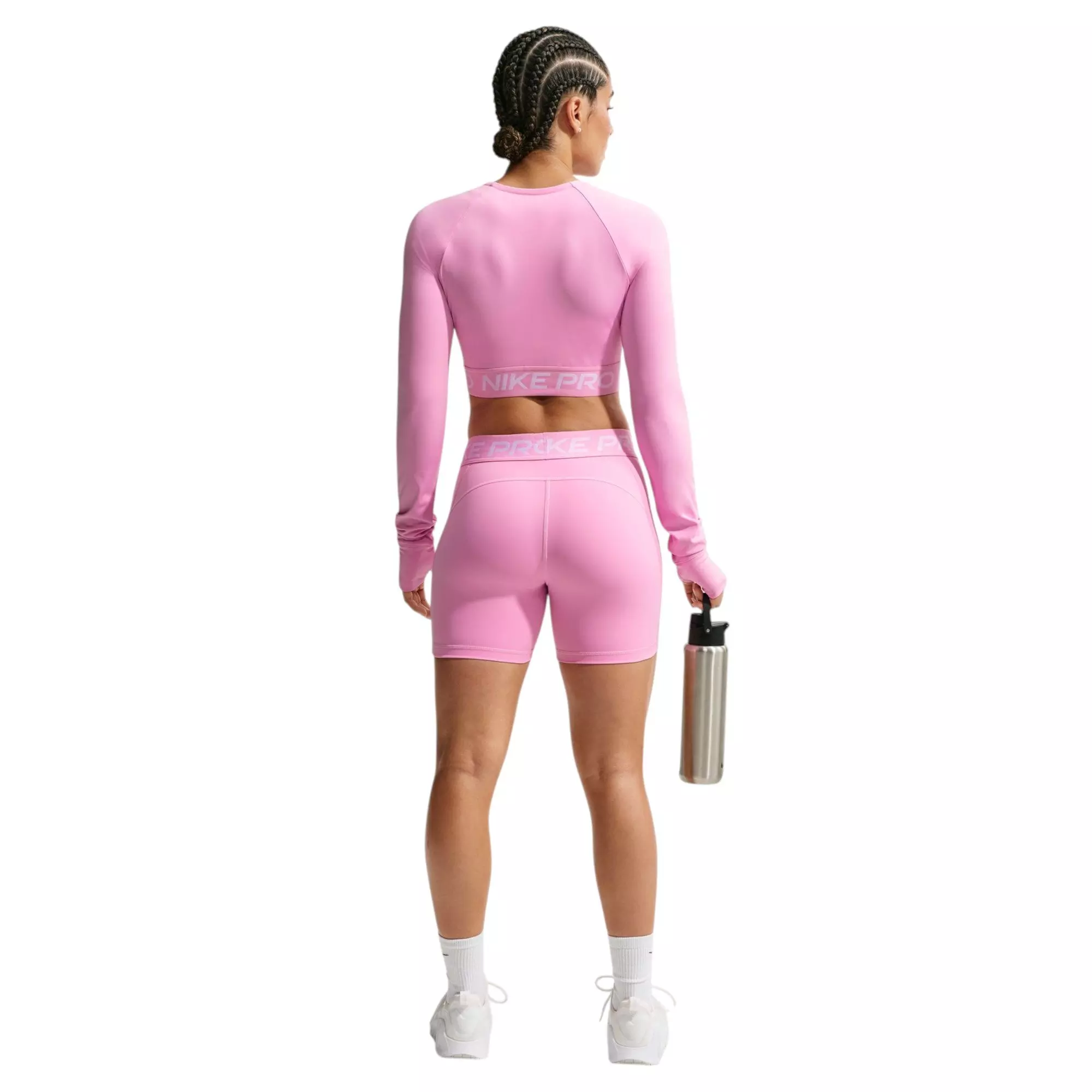 Nike Women's Pro 5-Inch Shorts - Pink Rise - PINK