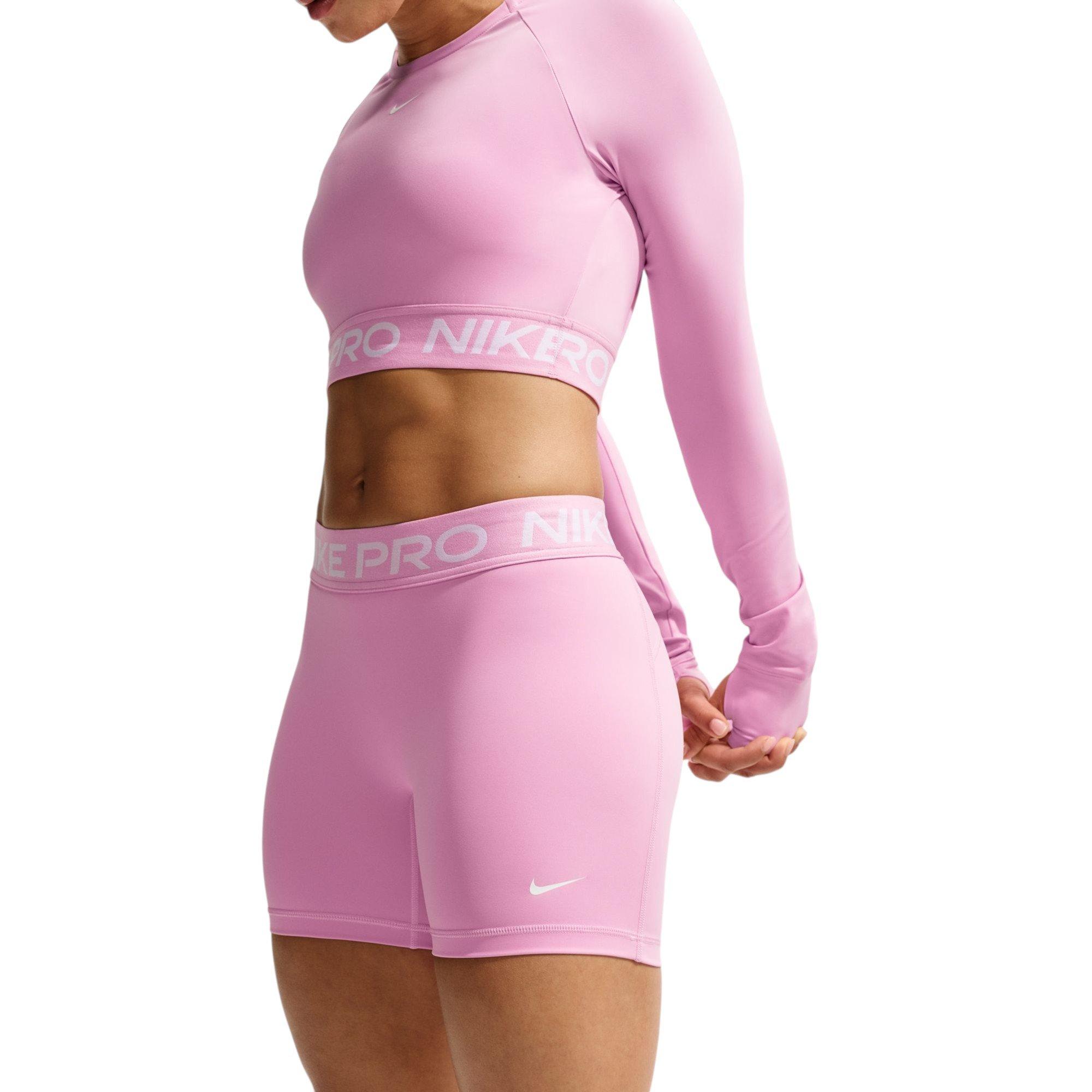 Nike Women's Pro 5-Inch Shorts - Pink Rise - PINK