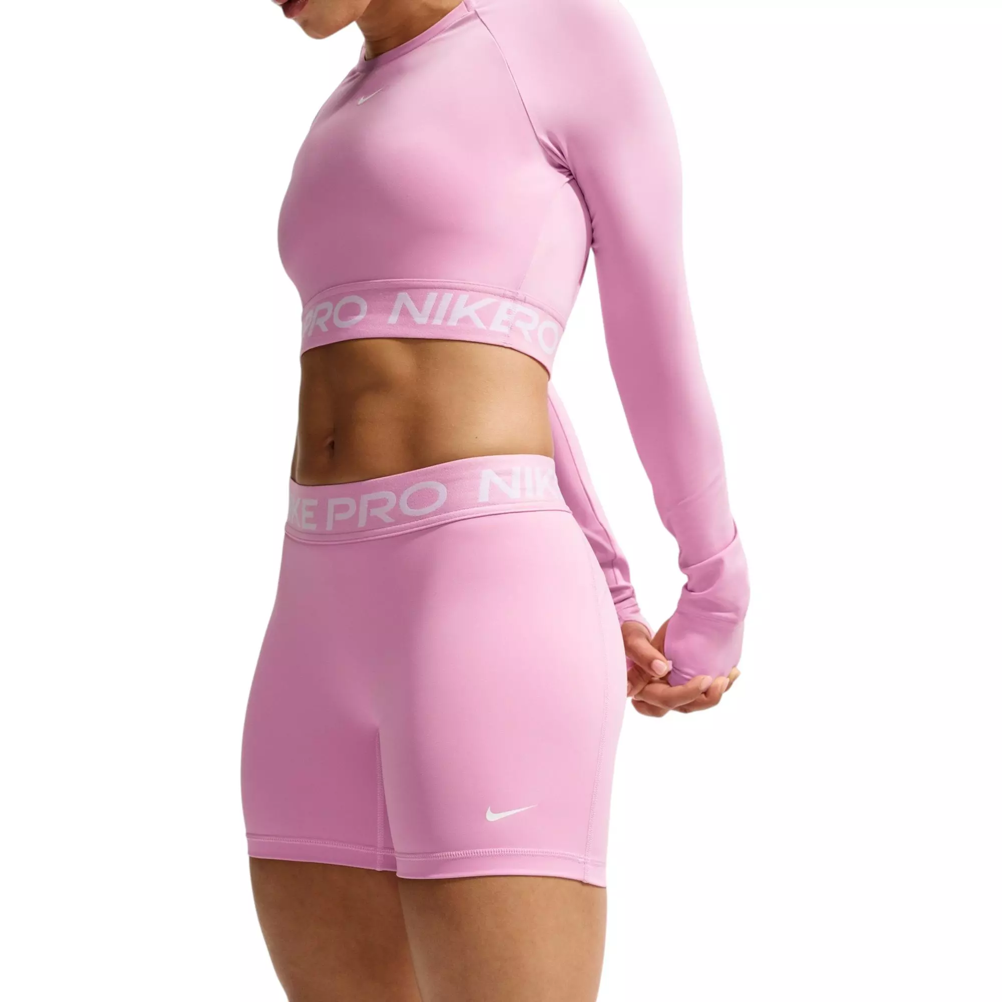 Nike Women's Pro 5-Inch Shorts - Pink Rise - PINK