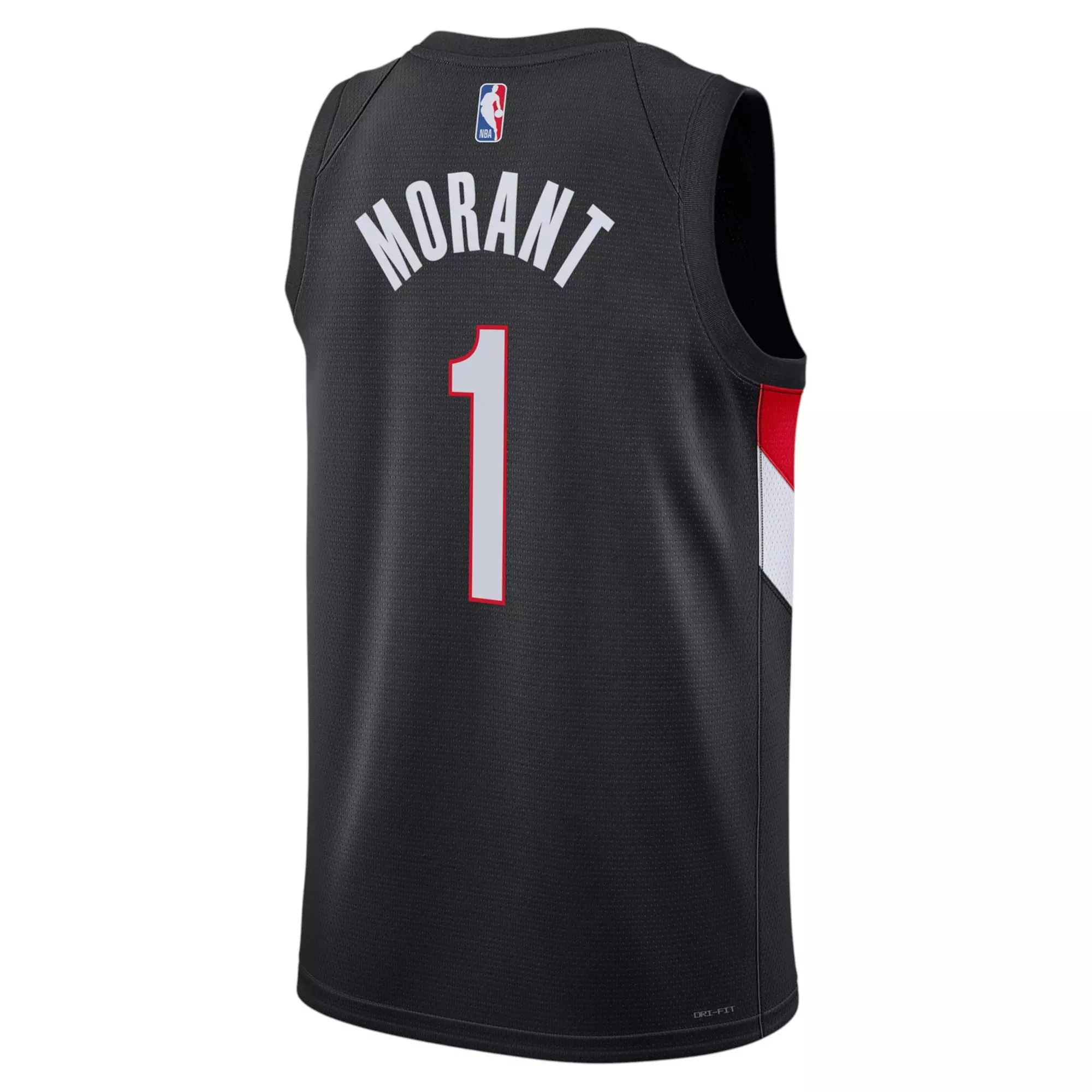 Nike Men's JA Portland Trail Blazers Icon Jersey - BLACK/RED