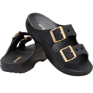 Crocs Saturday Metallic Buckle "Black" Women's Sandal - BLACK
