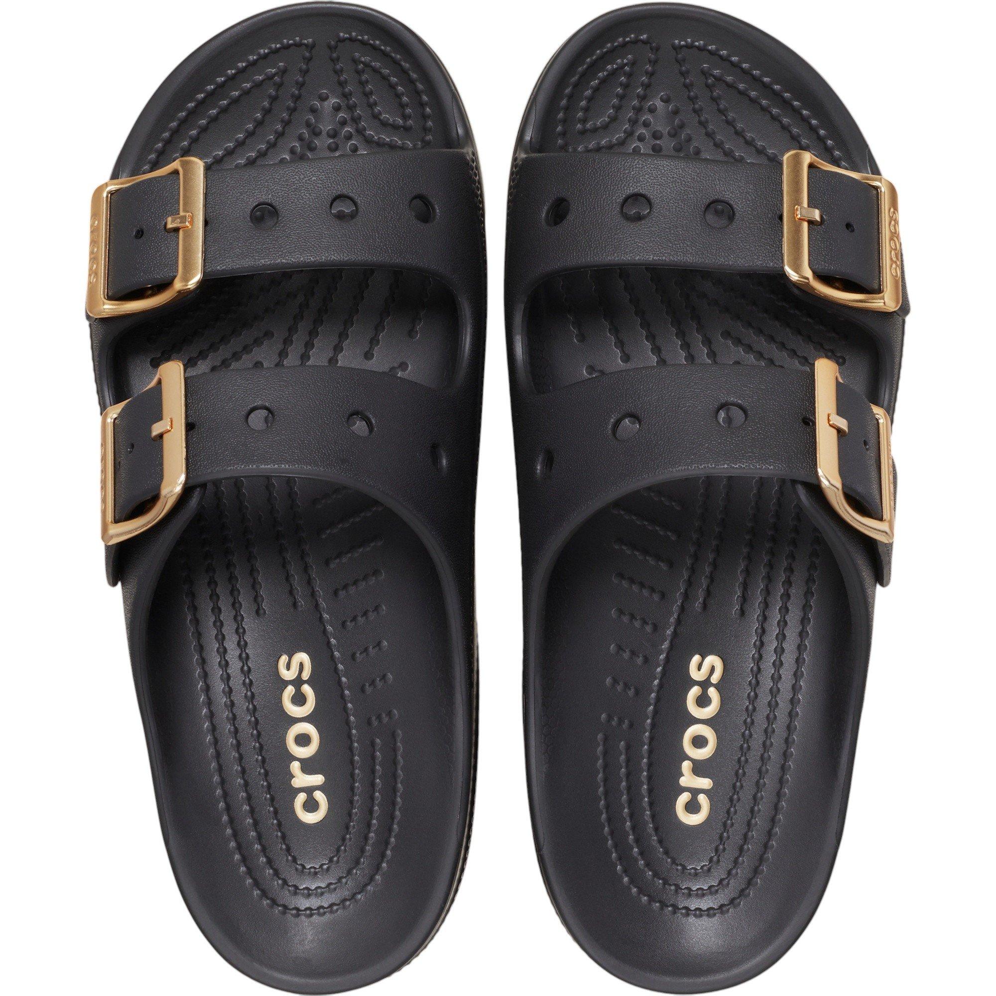 Crocs Saturday Metallic Buckle "Black" Women's Sandal - BLACK
