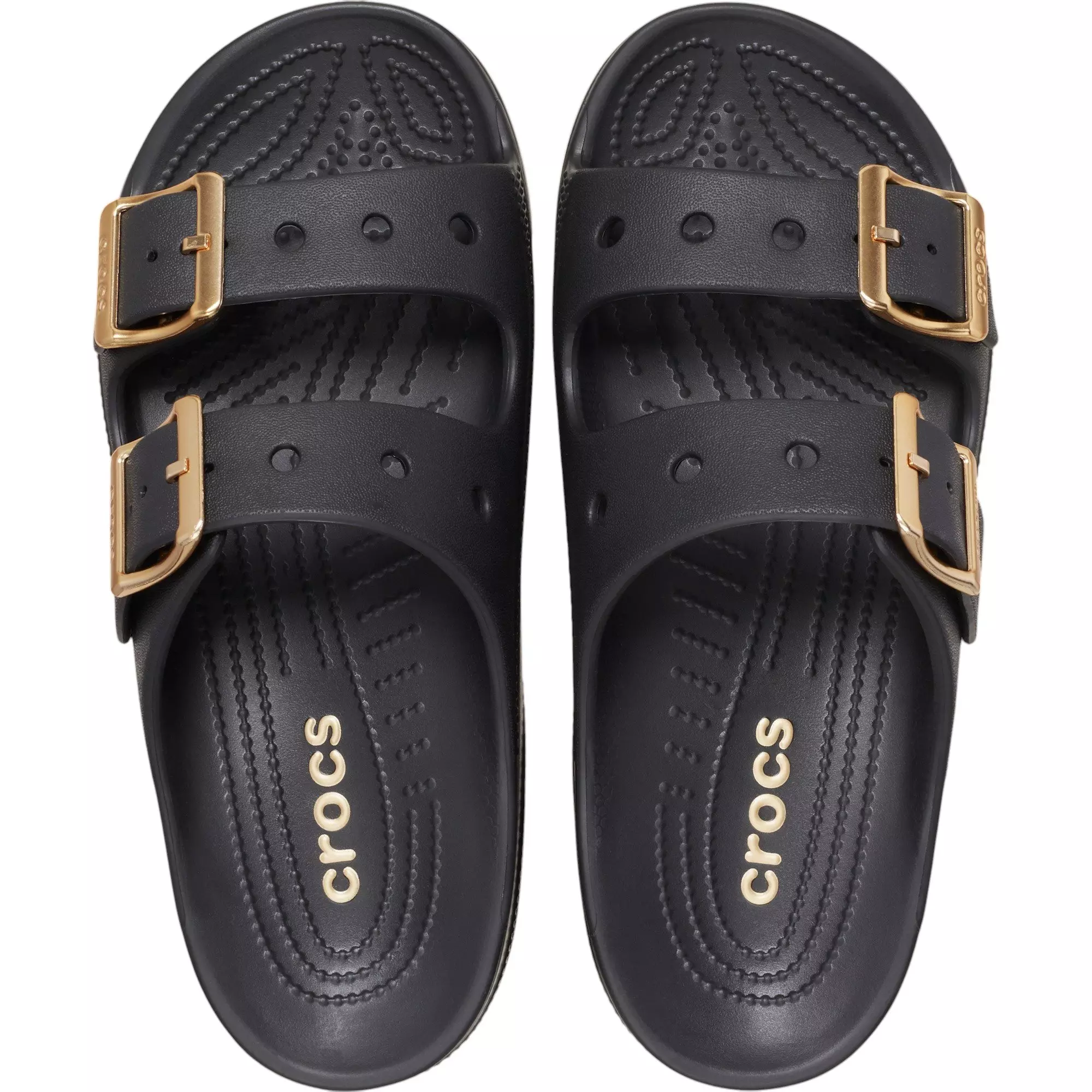 Crocs Saturday Metallic Buckle "Black" Women's Sandal - BLACK