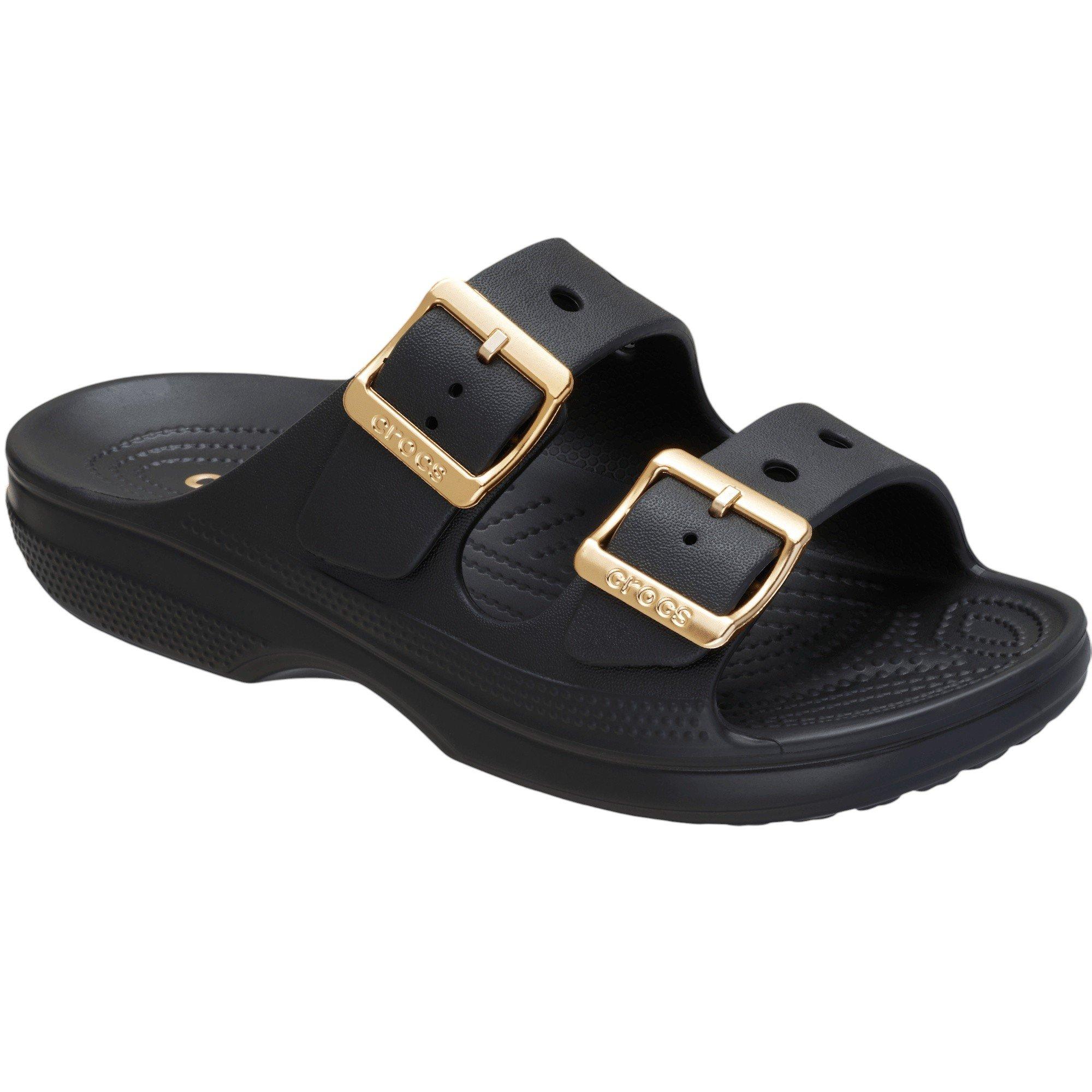 Crocs Saturday Metallic Buckle "Black" Women's Sandal - BLACK