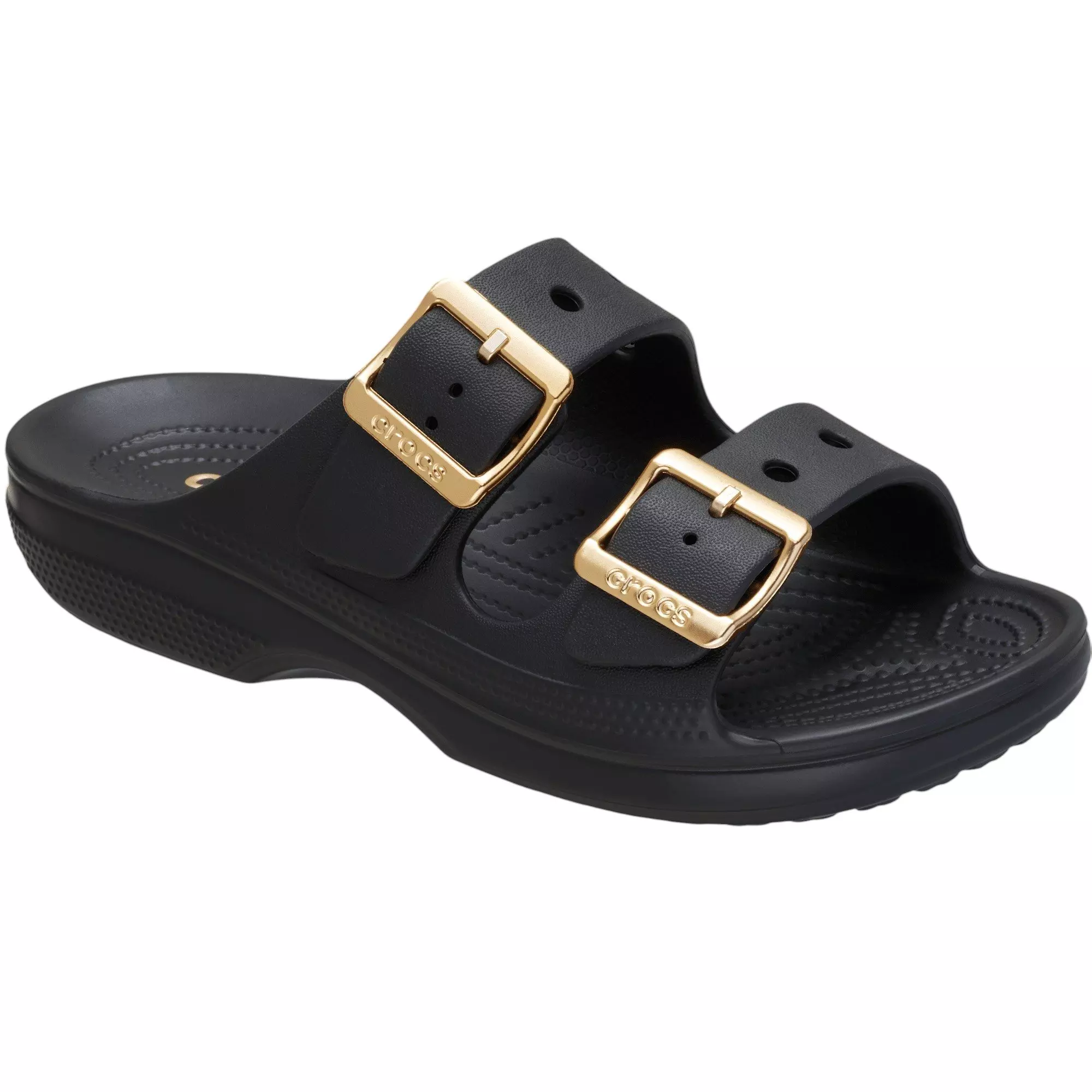 Crocs Saturday Metallic Buckle "Black" Women's Sandal - BLACK