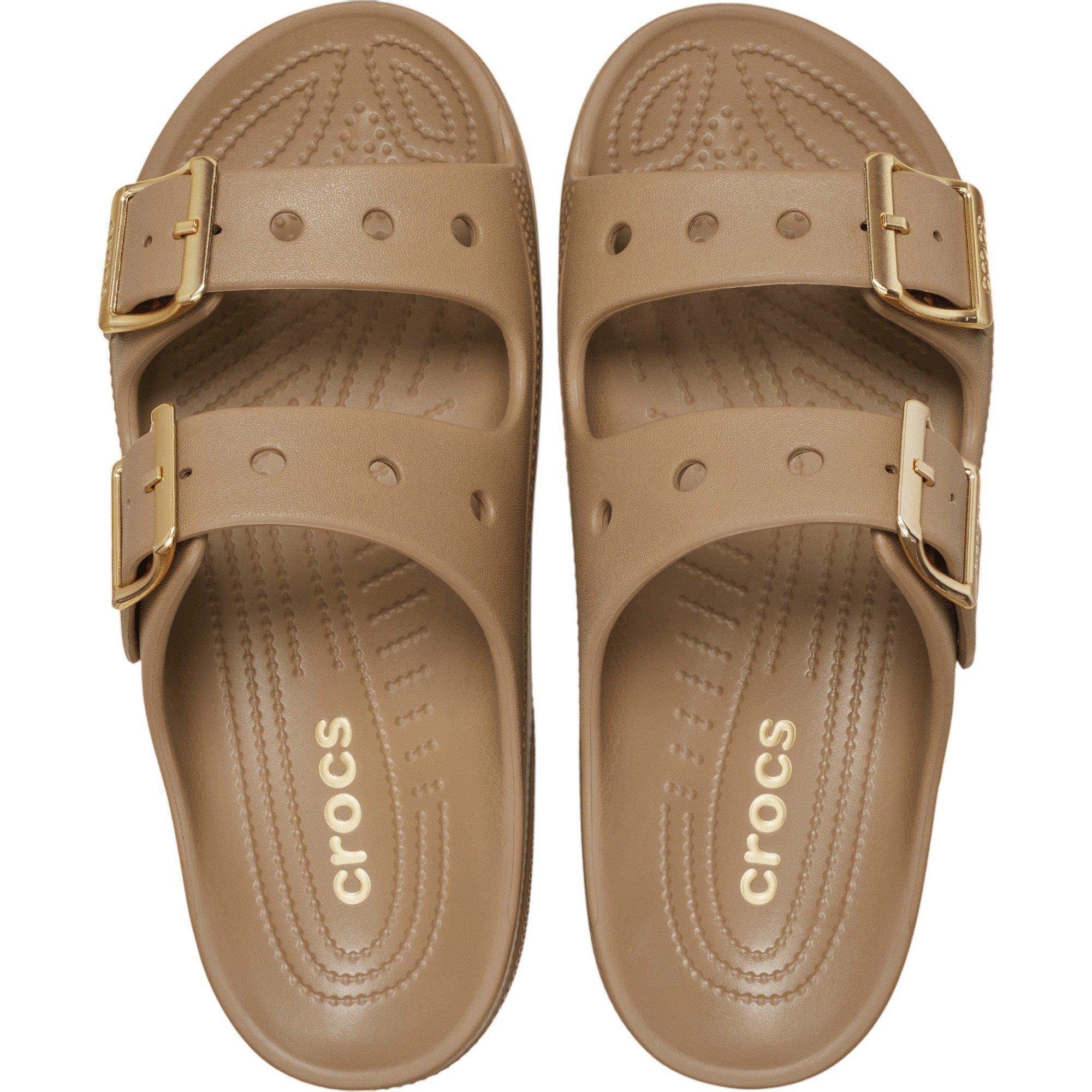 Crocs Saturday Metallic Buckle "Sepia" Women's Sandal - SEPIA