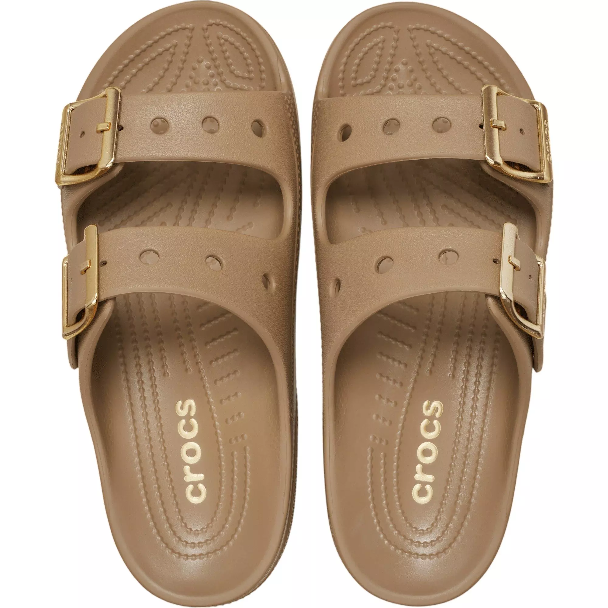 Crocs Saturday Metallic Buckle "Sepia" Women's Sandal - SEPIA