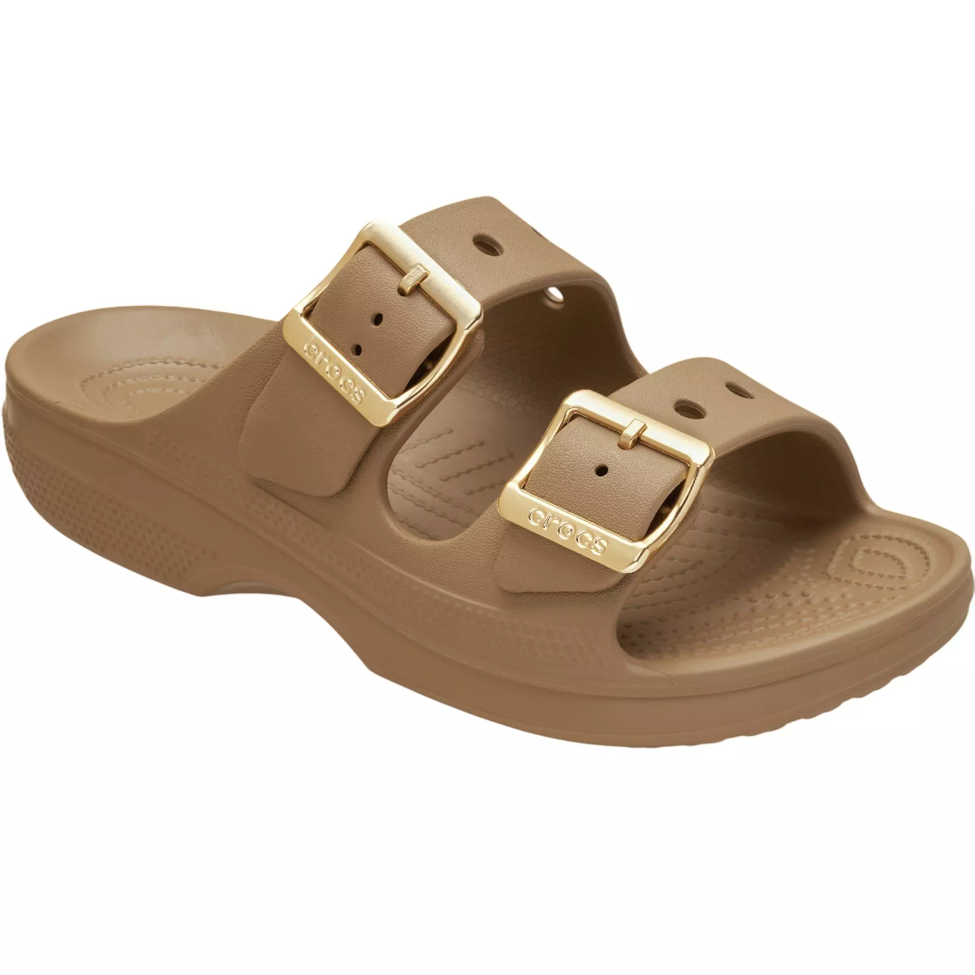 Crocs Saturday Metallic Buckle "Sepia" Women's Sandal - SEPIA