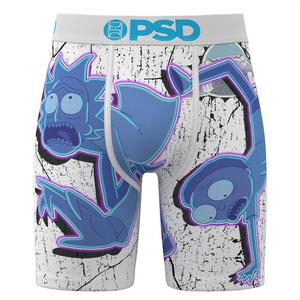 PSD Men's Rick and Morty Dark Shadows Underwear - White/Blue - WHITE/BLUE
