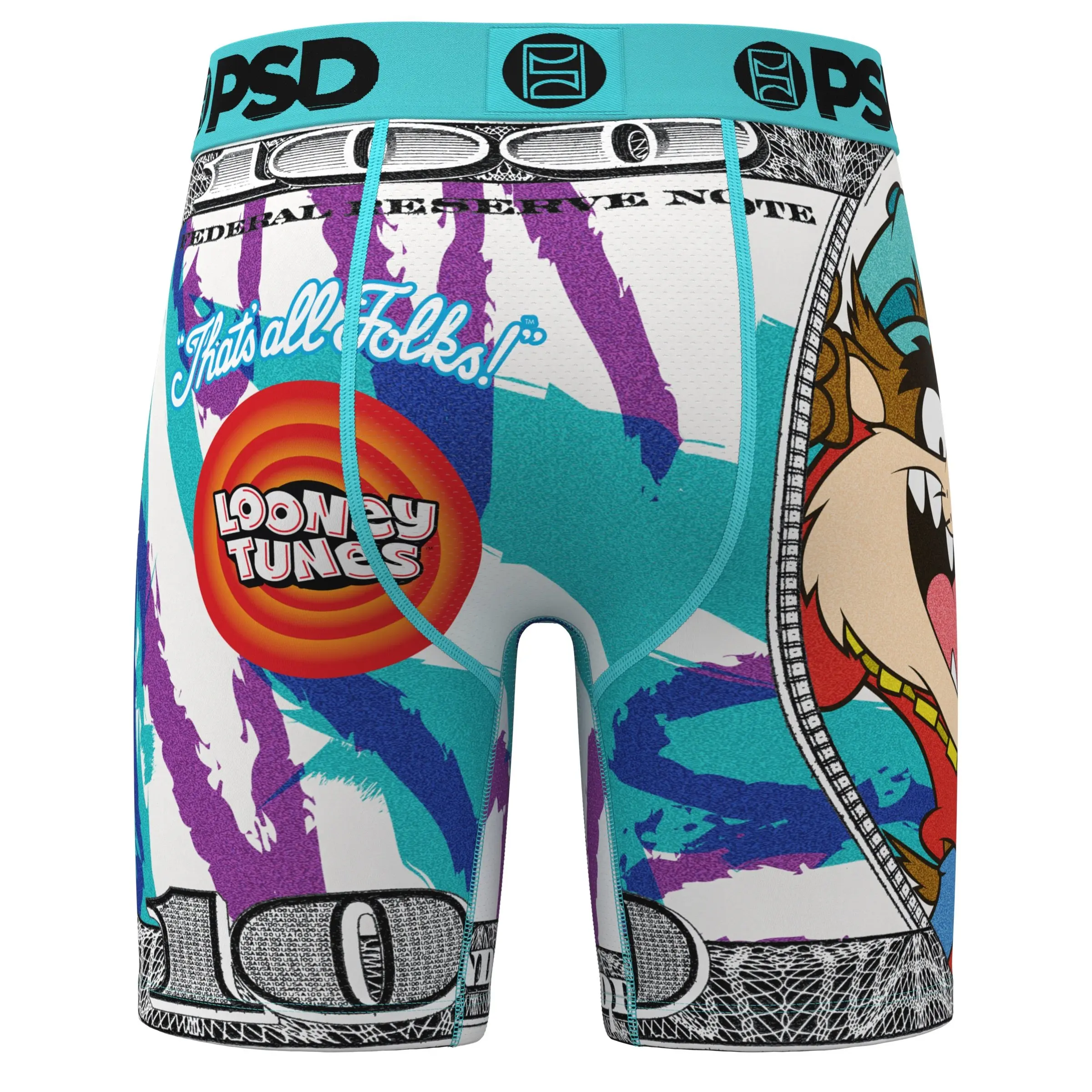 PSD Men's Tazmanian Devil Taz $100 Underwear - Multicolor - MULTI-COLOR
