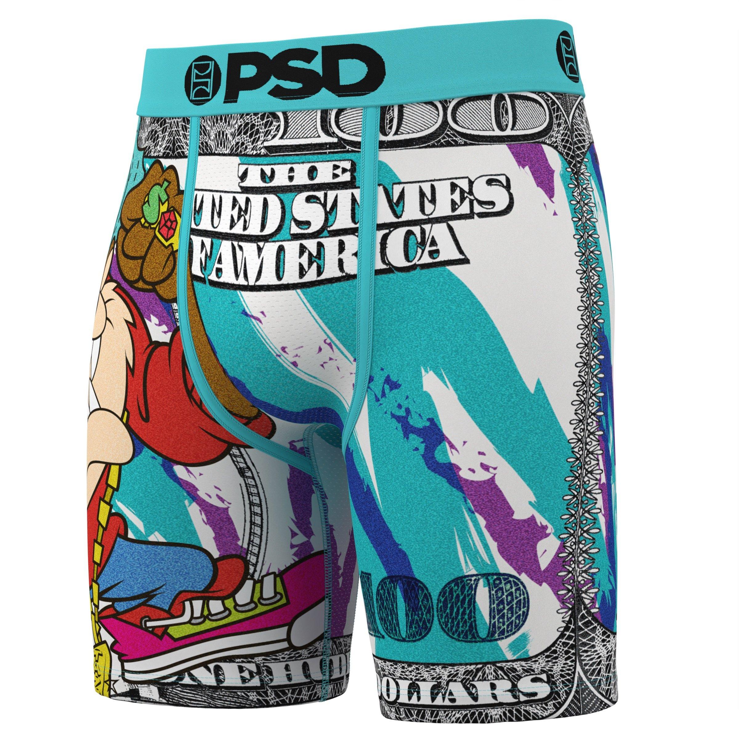 PSD Men's Tazmanian Devil Taz $100 Underwear - Multicolor - MULTI-COLOR