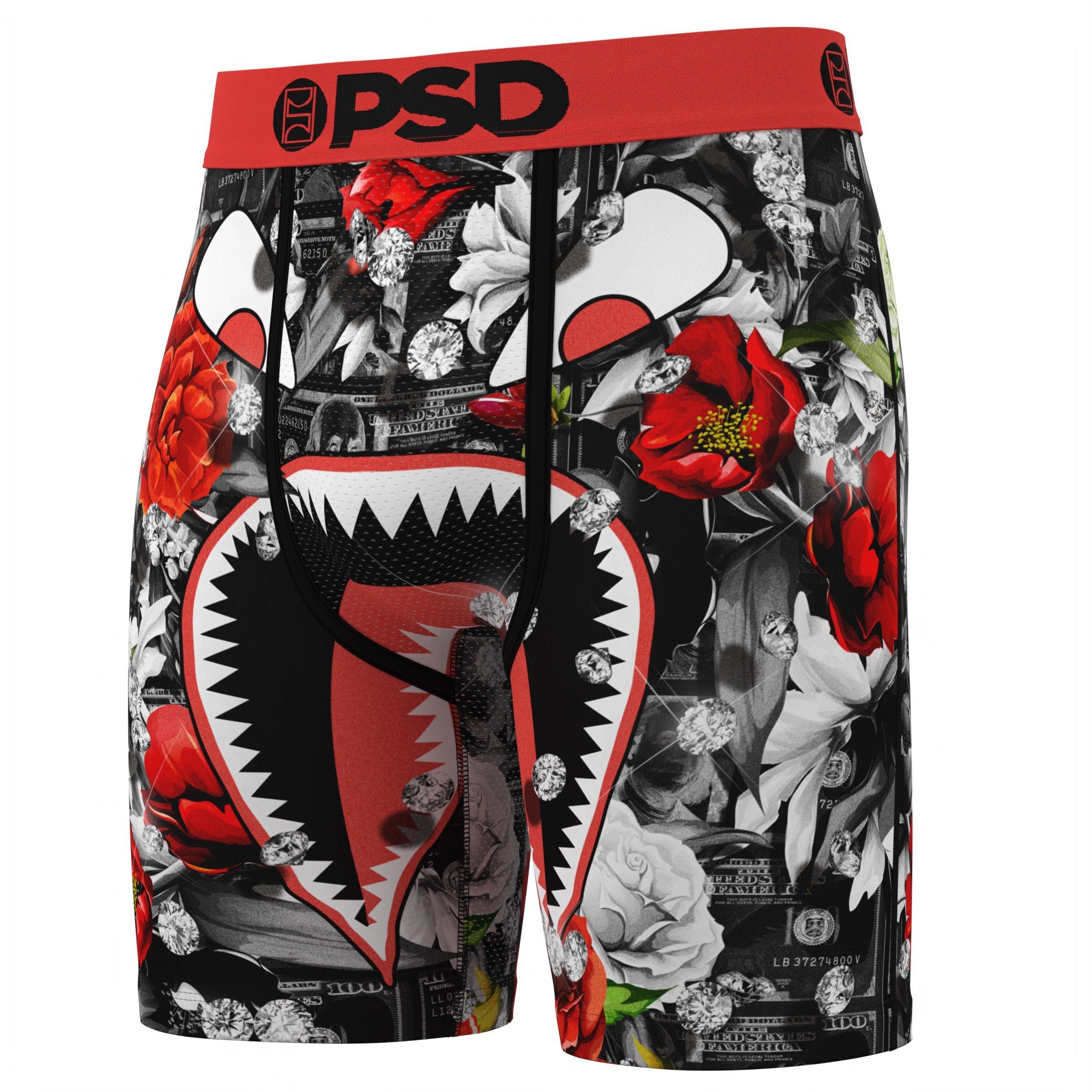 PSD Men's War Face Diamond Bucket Underwear - 3-Pack - MULTI-COLOR