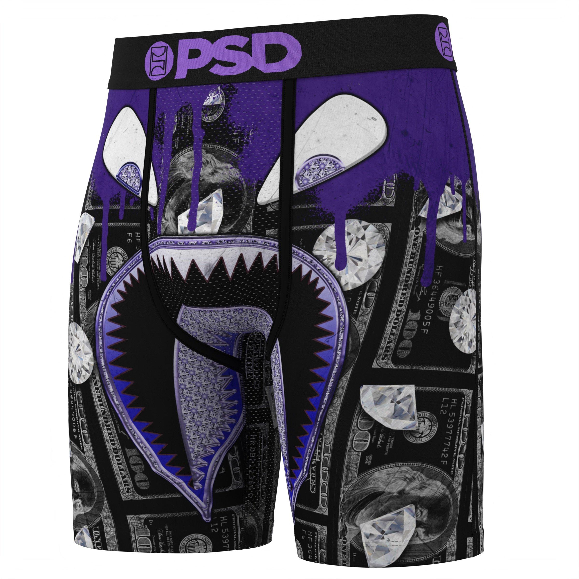 PSD Men's War Face Diamond Bucket Underwear - 3-Pack - MULTI-COLOR