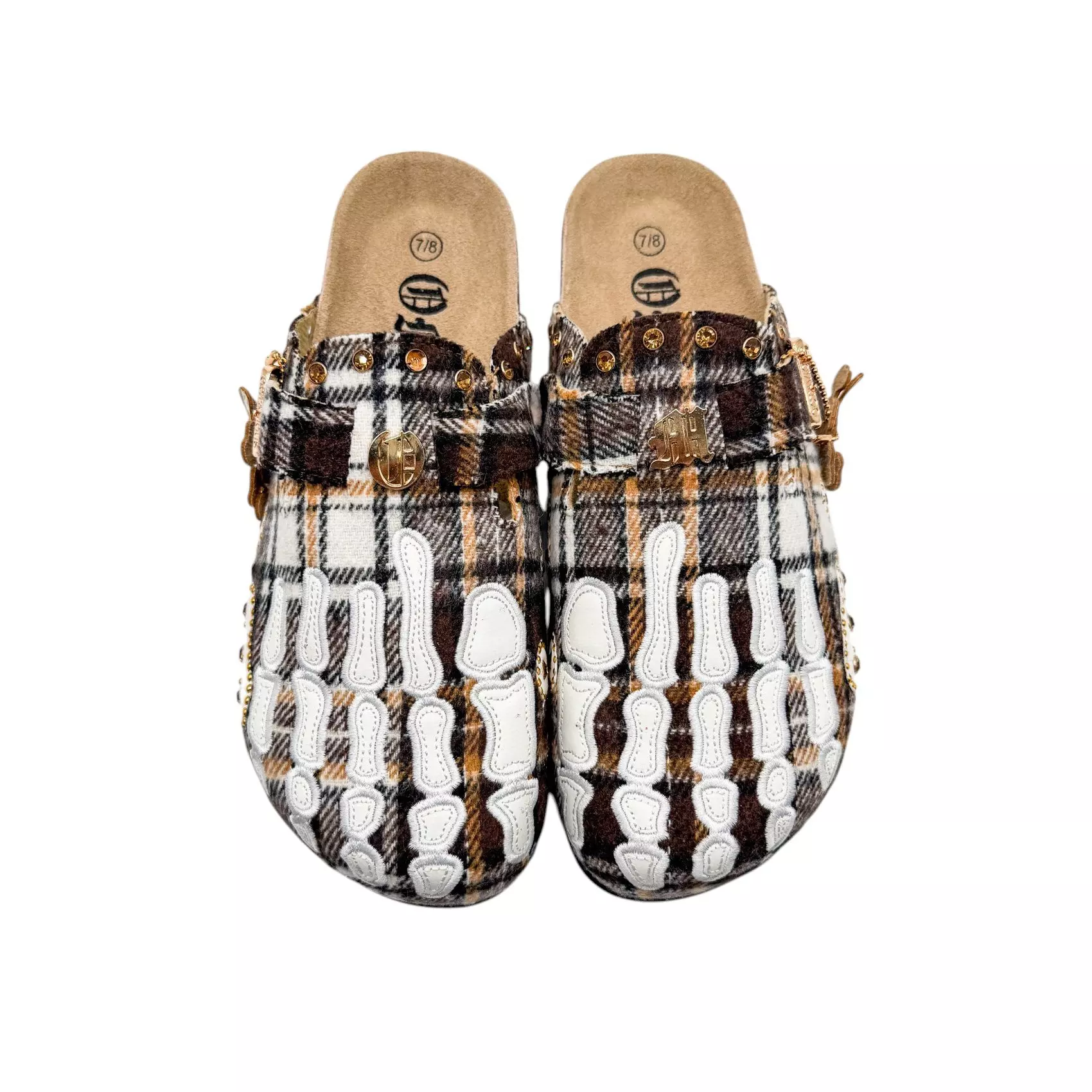 Octavious Marks "Brown Plaid" Unisex Clog - BROWN