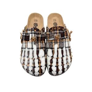 Octavious Marks "Brown Plaid" Unisex Clog - BROWN