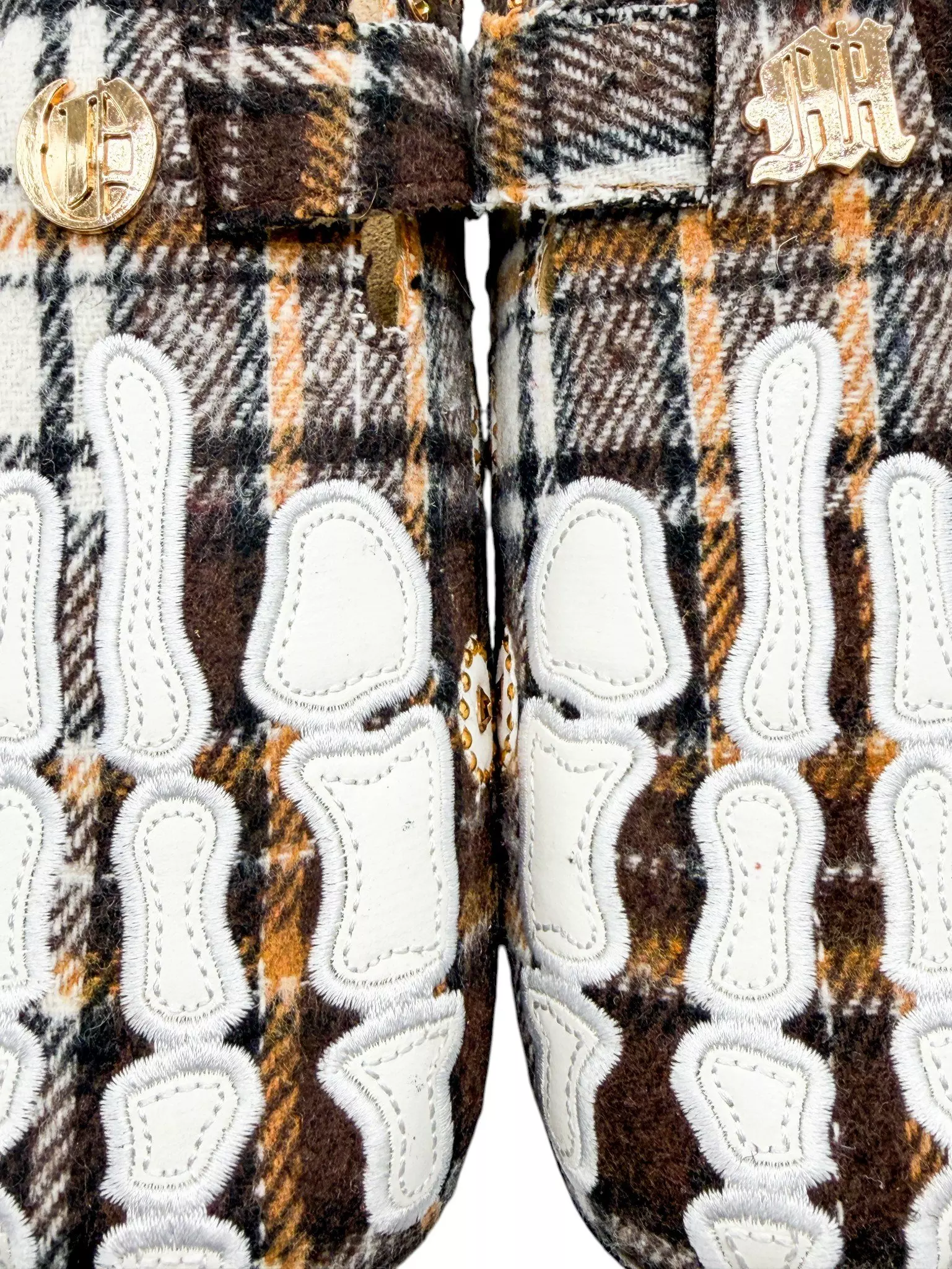 Octavious Marks "Brown Plaid" Unisex Clog - BROWN
