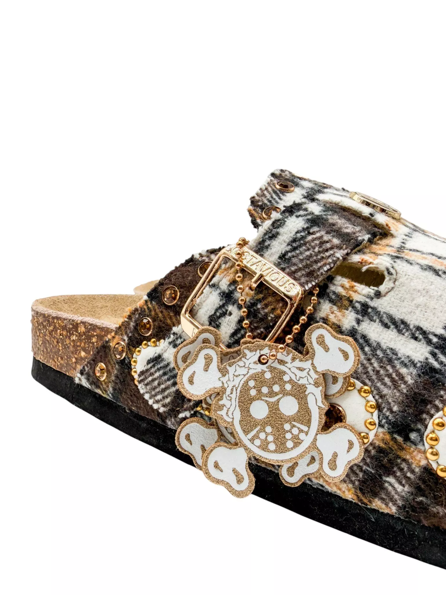 Octavious Marks "Brown Plaid" Unisex Clog - BROWN