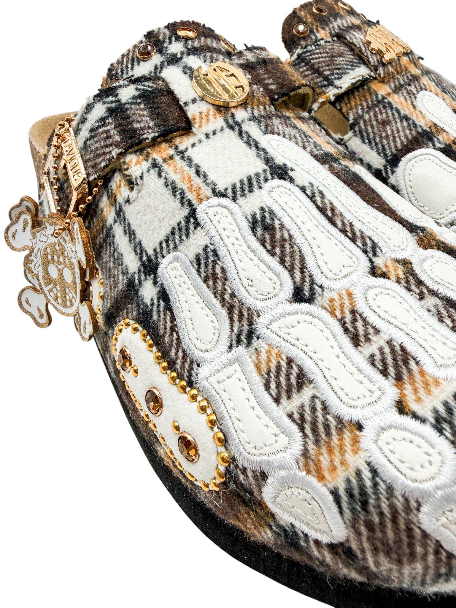 Octavious Marks "Brown Plaid" Unisex Clog - BROWN