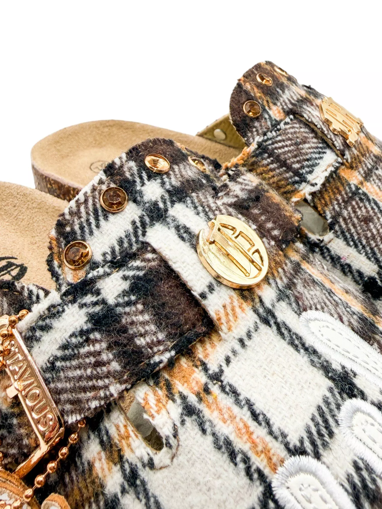 Octavious Marks "Brown Plaid" Unisex Clog - BROWN