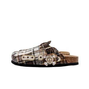 Octavious Marks "Brown Plaid" Unisex Clog - BROWN